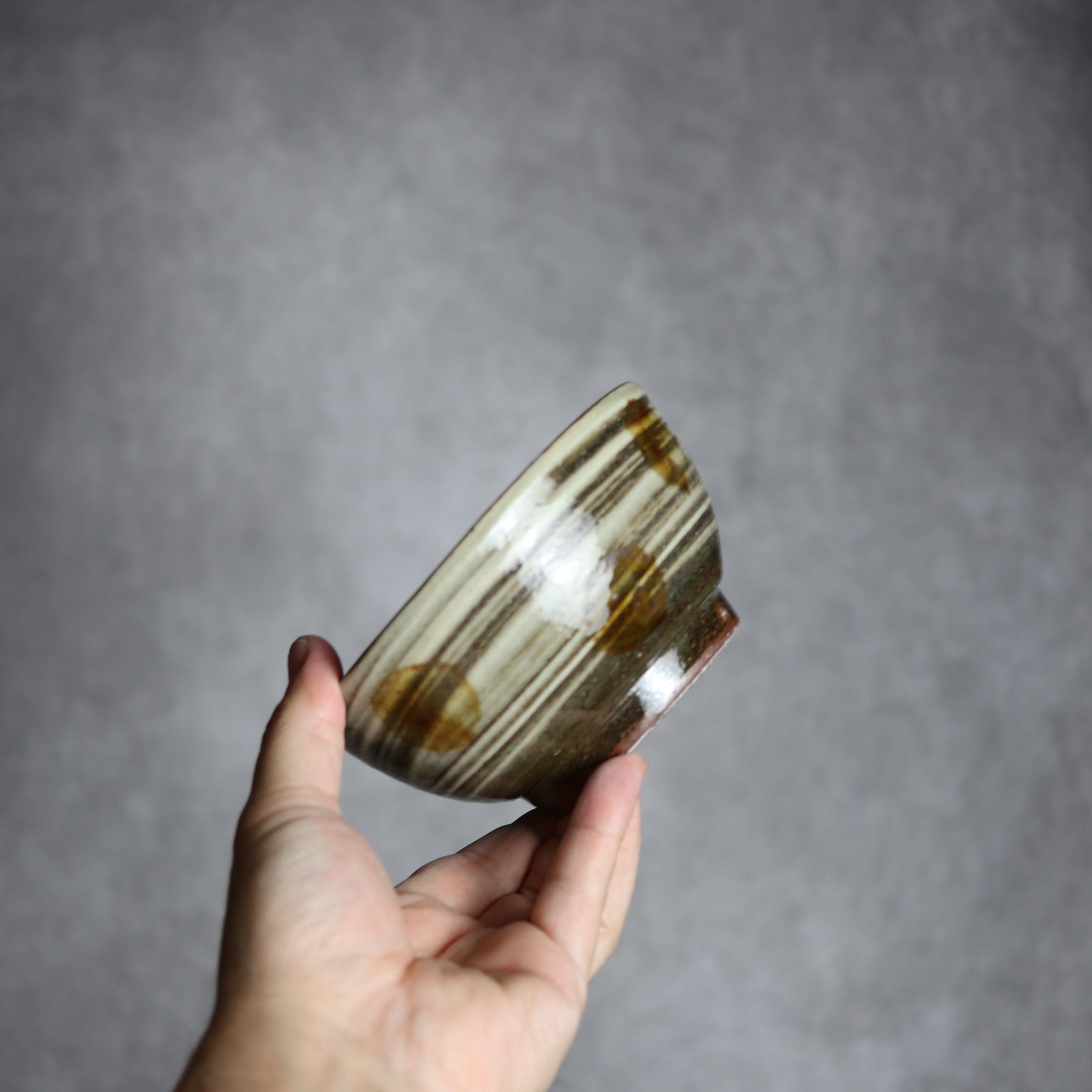 4寸鉢3 飴釉 刷毛目 点打 やちむん 陶器 北窯 松田米司工房 やちむん 陶器.