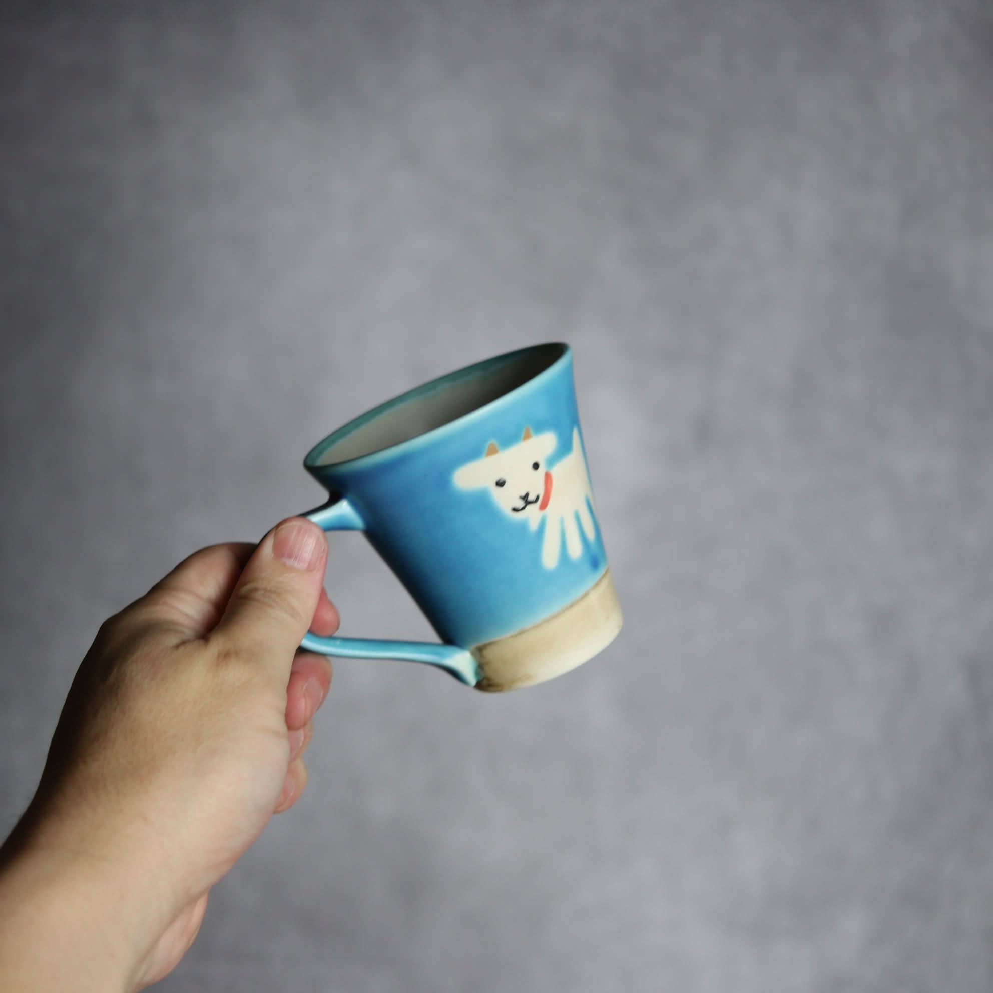 アニマルマグ ヤギ3 やちむん 陶器 atelier qucchane やちむん 陶器.