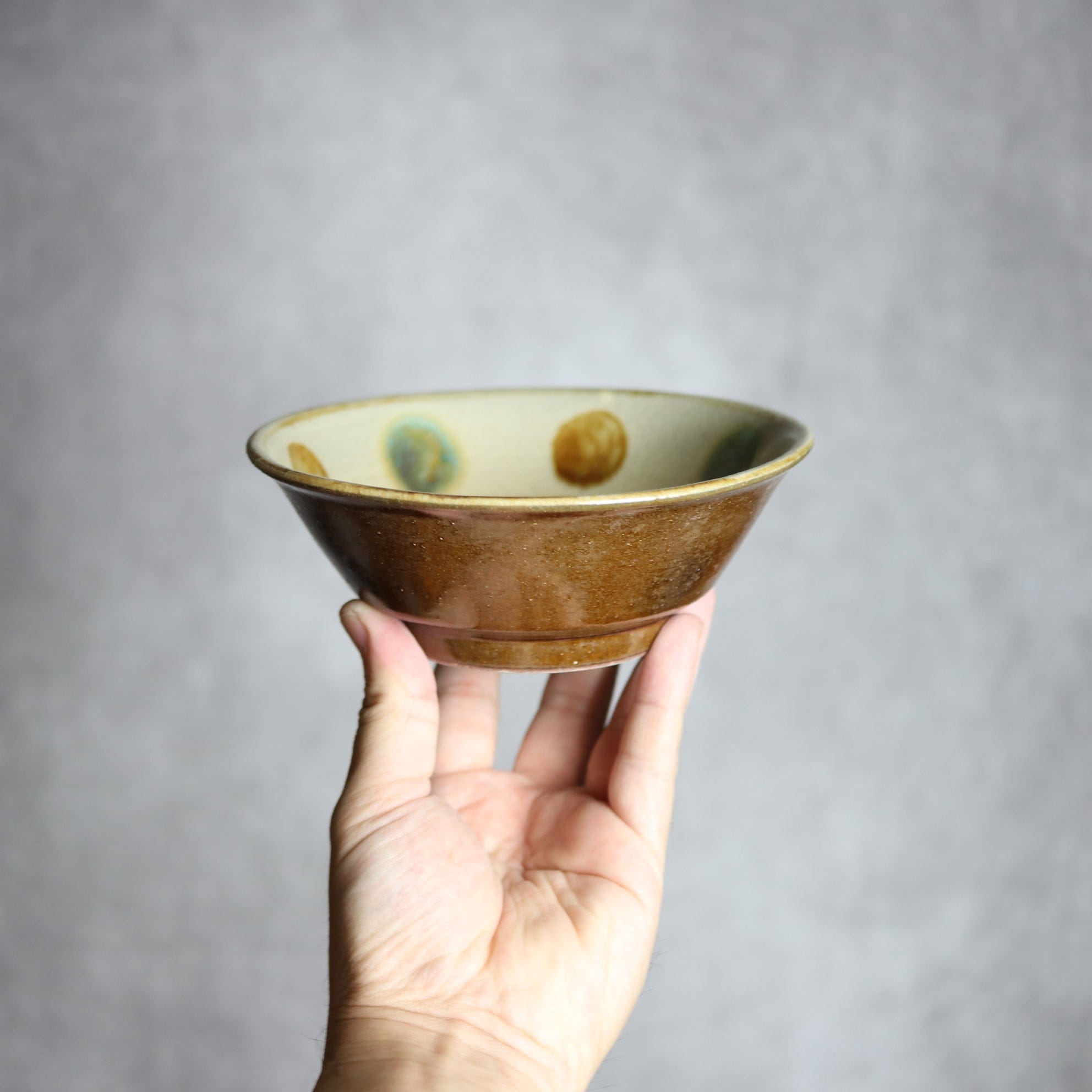 4.5寸安南鉢2 三彩 点打 やちむん 陶器 北窯 松田米司工房 やちむん 陶器.