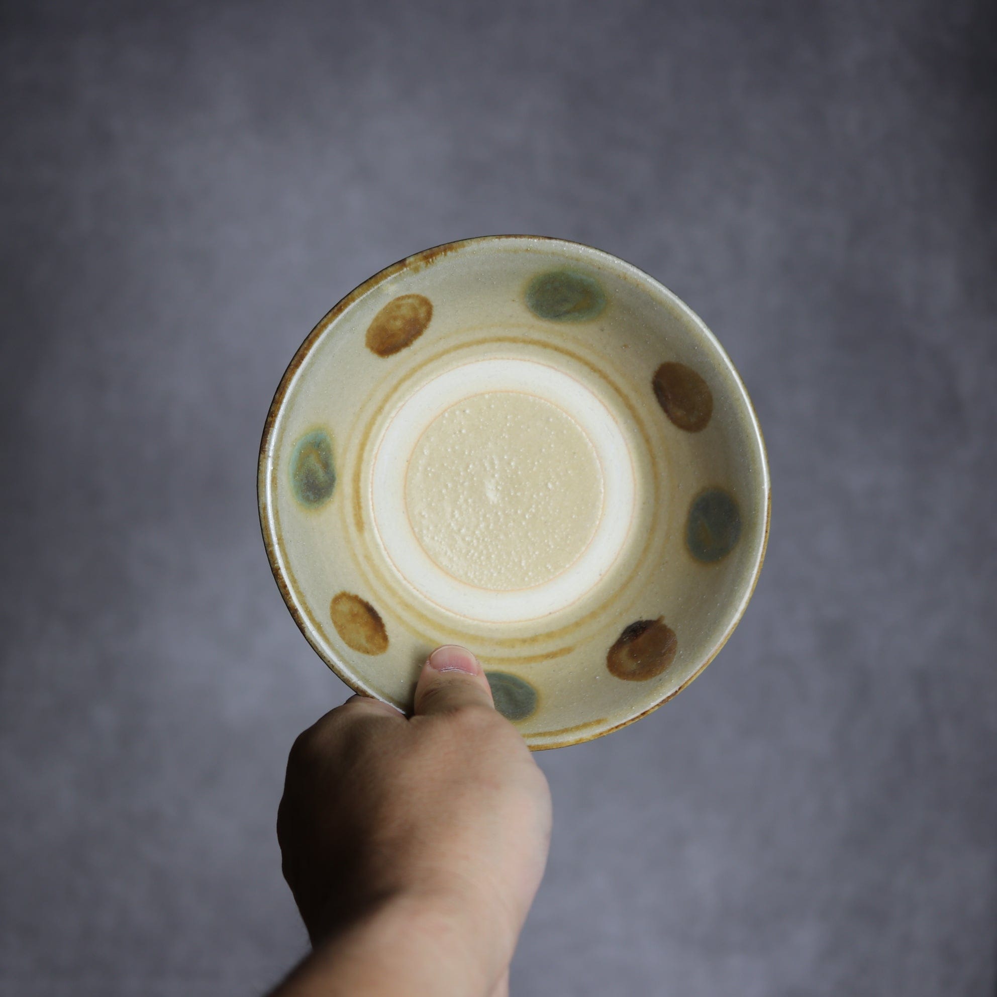 4.5寸安南鉢2 三彩 点打 やちむん 陶器 北窯 松田米司工房 やちむん 陶器.