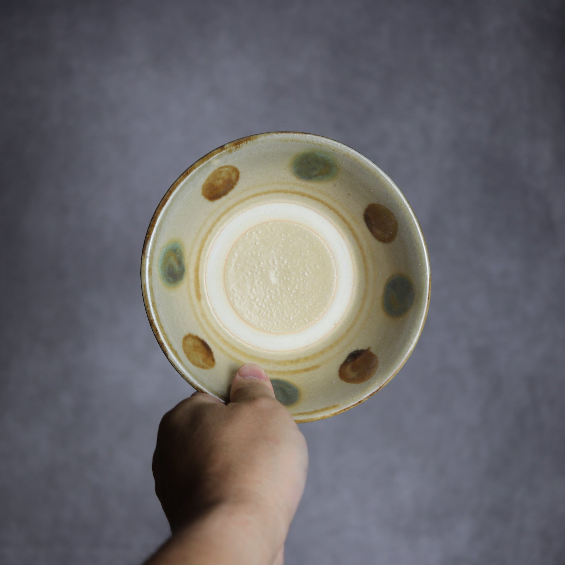 4.5寸安南鉢2 三彩 点打 やちむん 陶器 北窯 松田米司工房 やちむん 陶器.