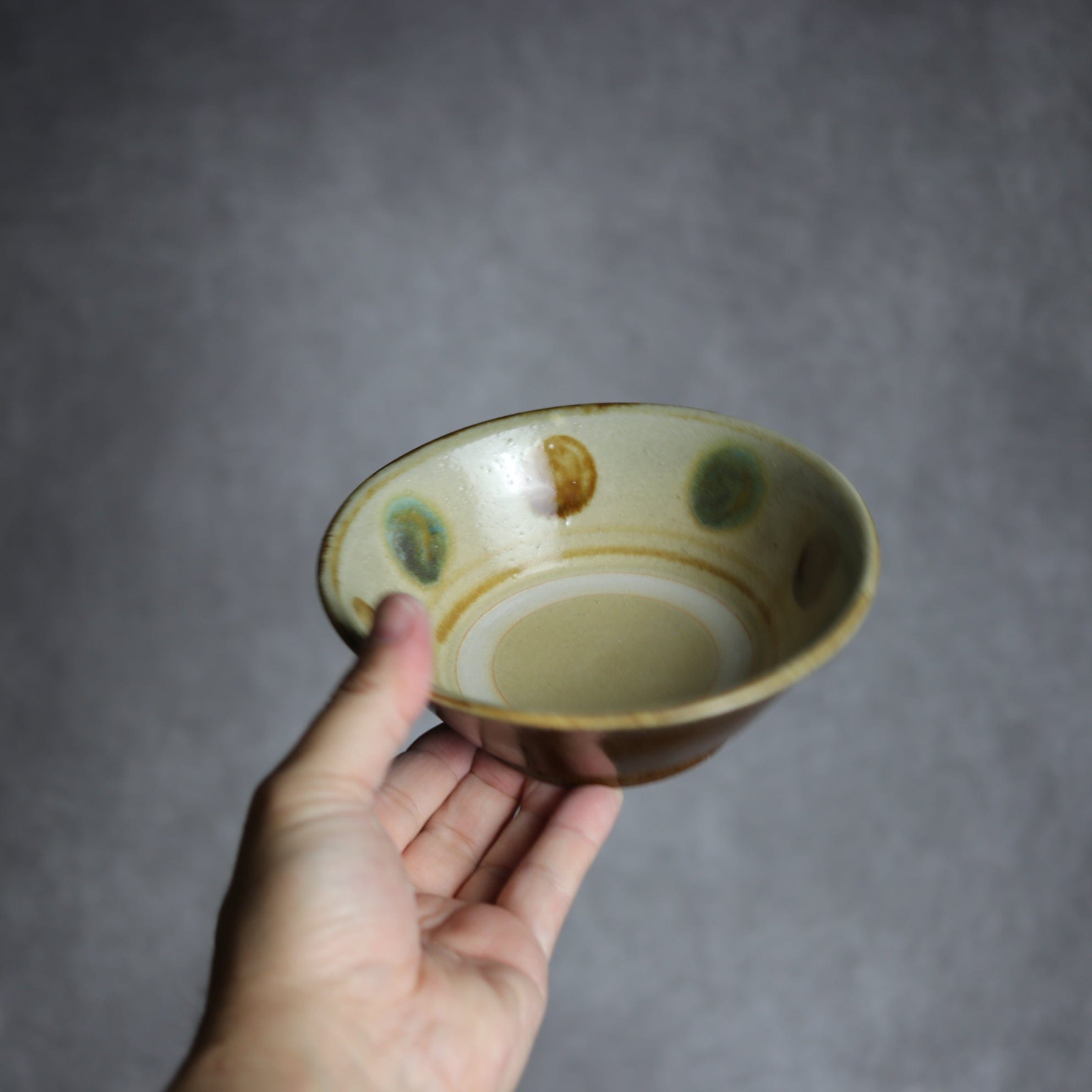 4.5寸安南鉢2 三彩 点打 やちむん 陶器 北窯 松田米司工房 やちむん 陶器.