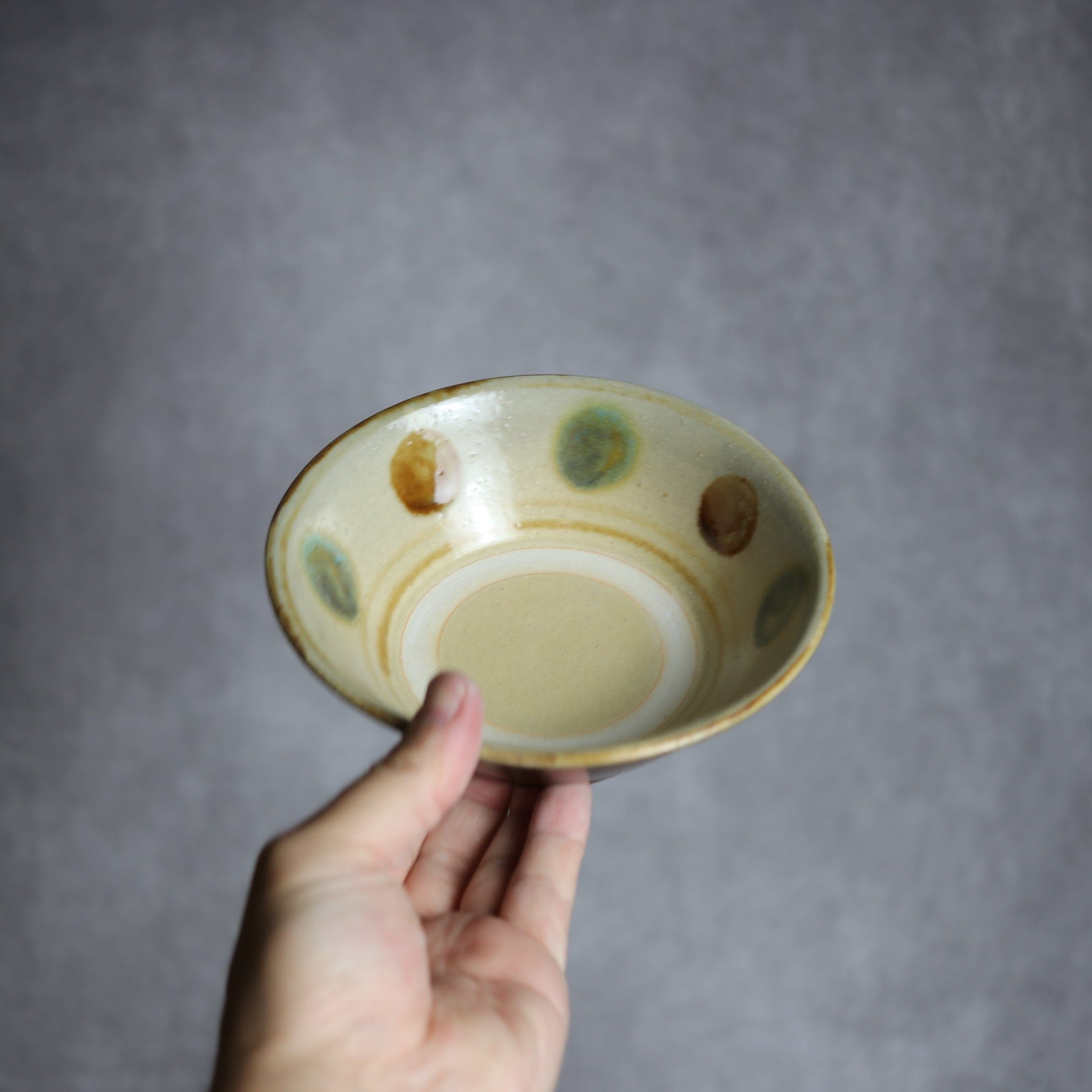 4.5寸安南鉢2 三彩 点打 やちむん 陶器 北窯 松田米司工房 やちむん 陶器.