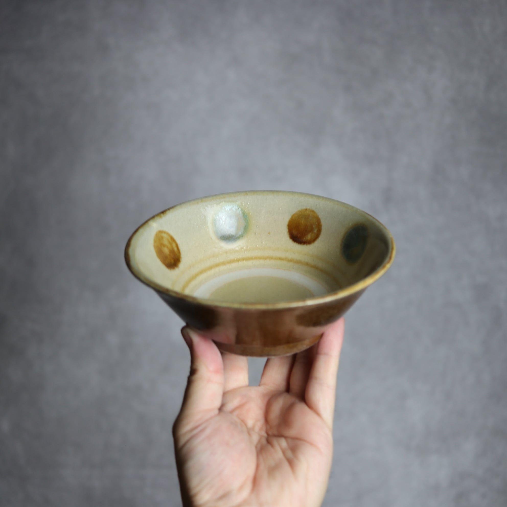 4.5寸安南鉢2 三彩 点打 やちむん 陶器 北窯 松田米司工房 やちむん 陶器.