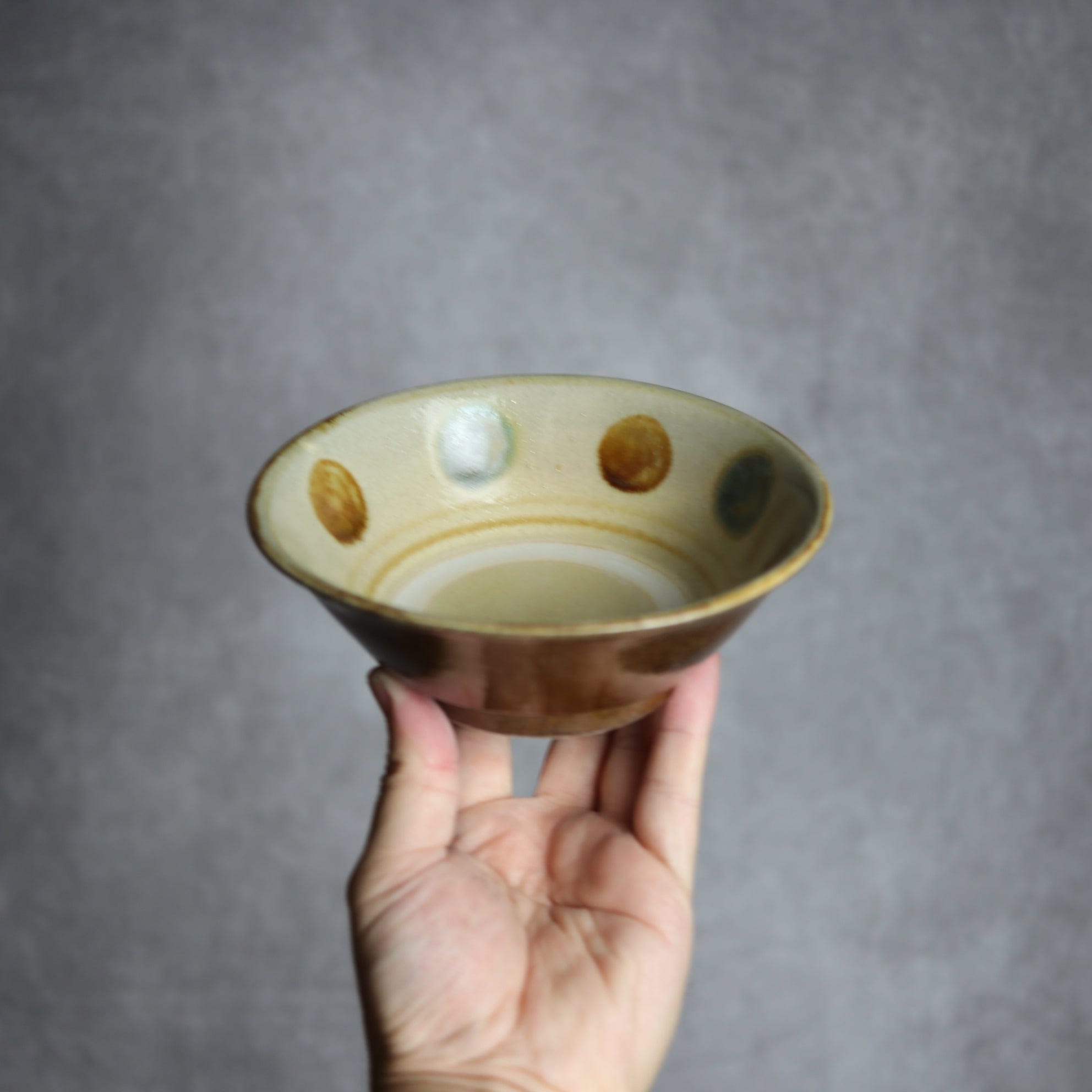 4.5寸安南鉢2 三彩 点打 やちむん 陶器 北窯 松田米司工房 やちむん 陶器.