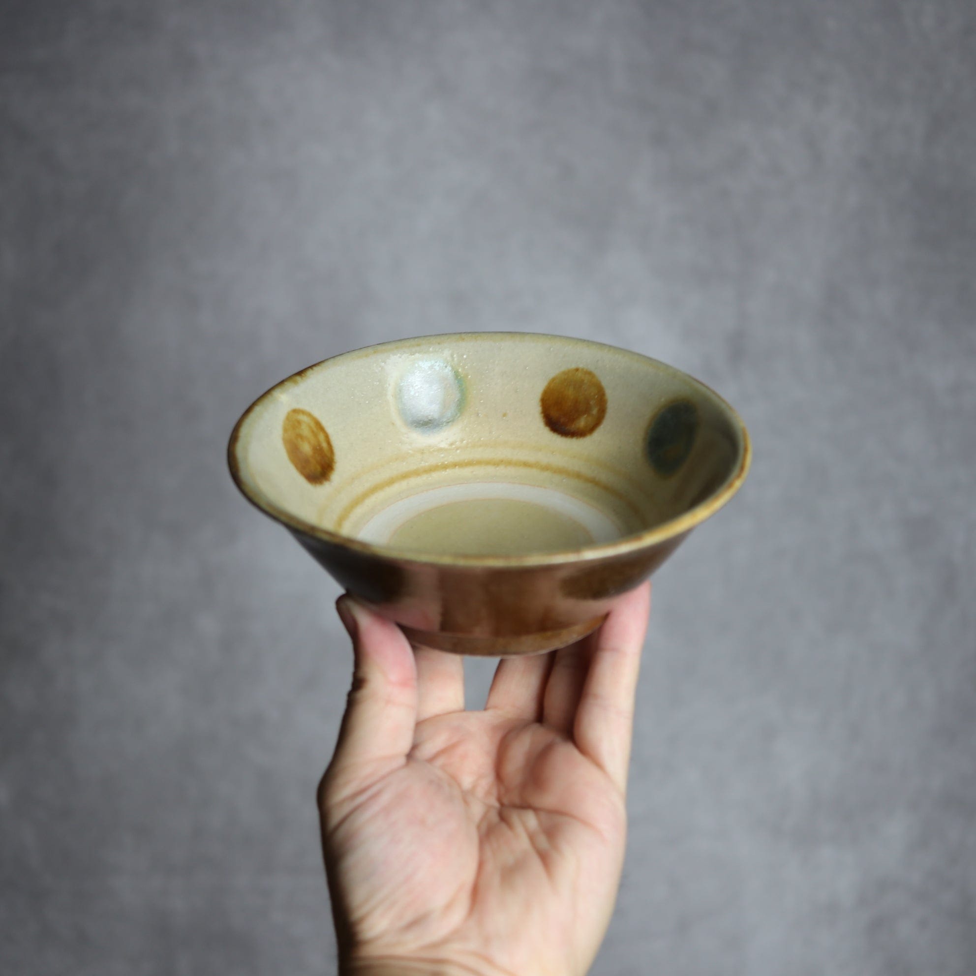 4.5寸安南鉢2 三彩 点打 やちむん 陶器 北窯 松田米司工房 やちむん 陶器.