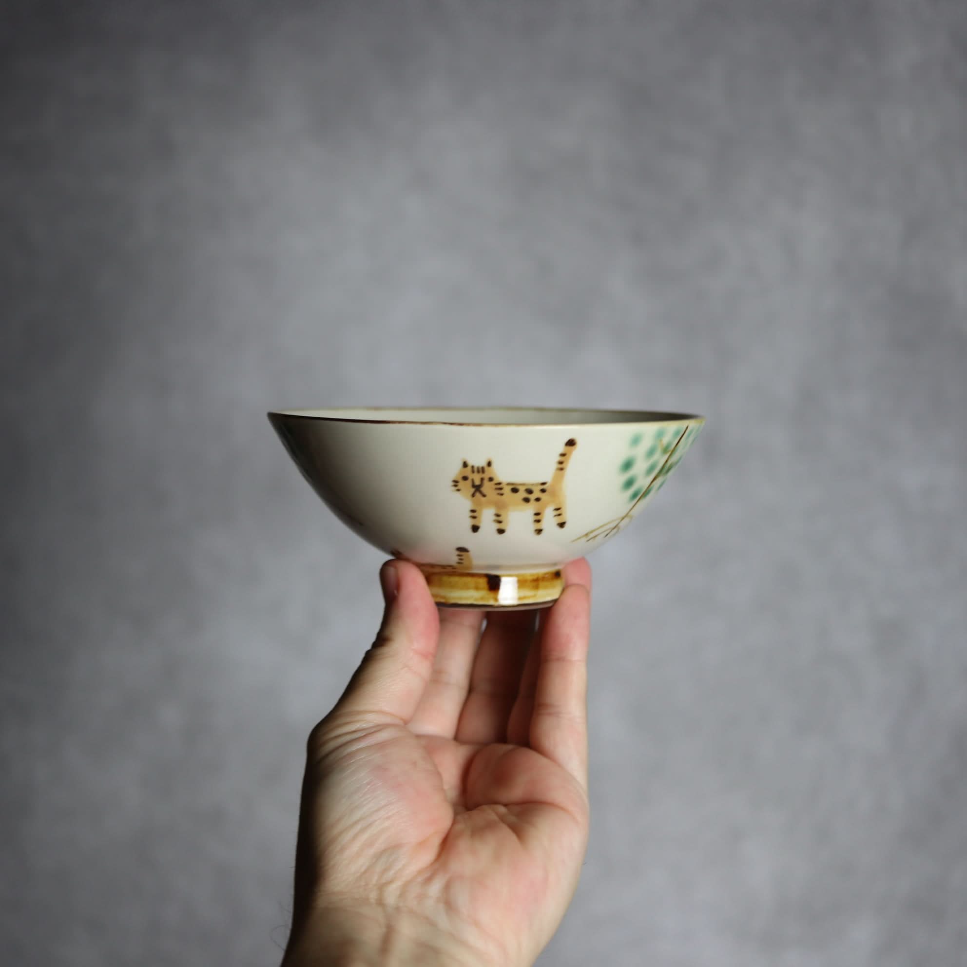 マカイ小 ヤマネコマングローブ2 やちむん 陶器 atelier qucchane やちむん 陶器.