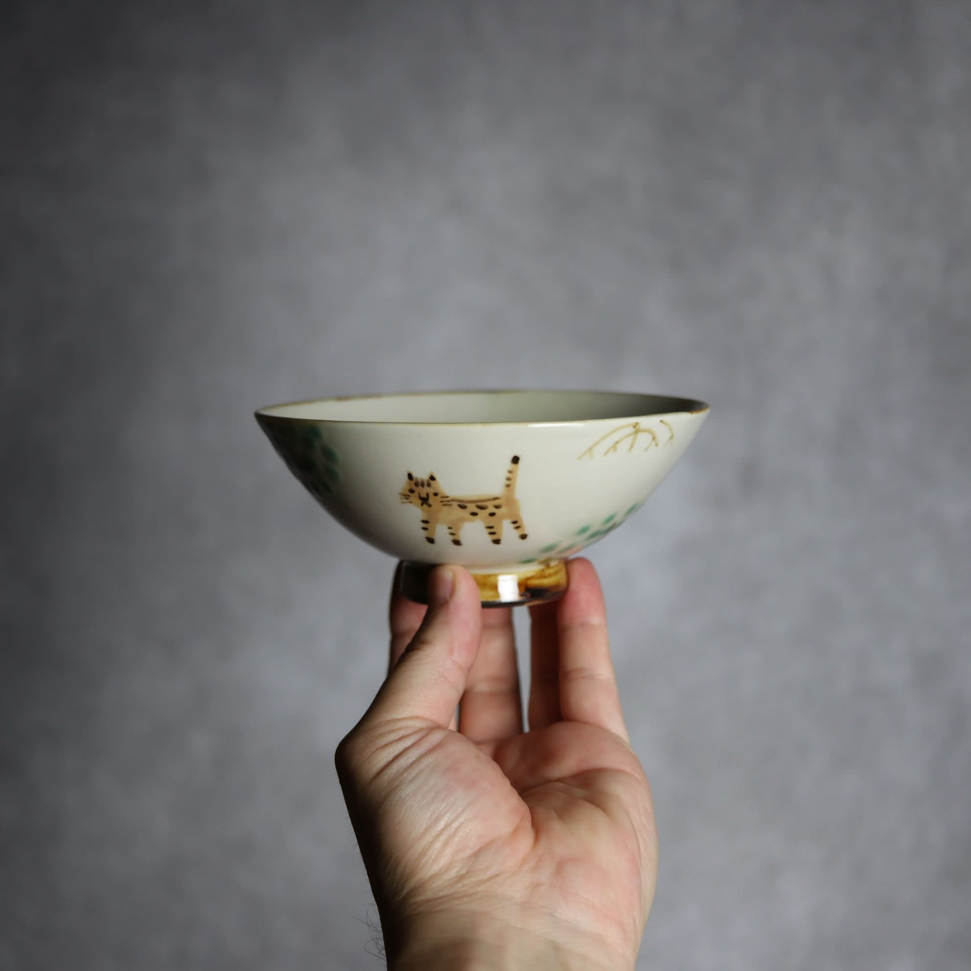 マカイ小 ヤマネコマングローブ2 やちむん 陶器 atelier qucchane やちむん 陶器.