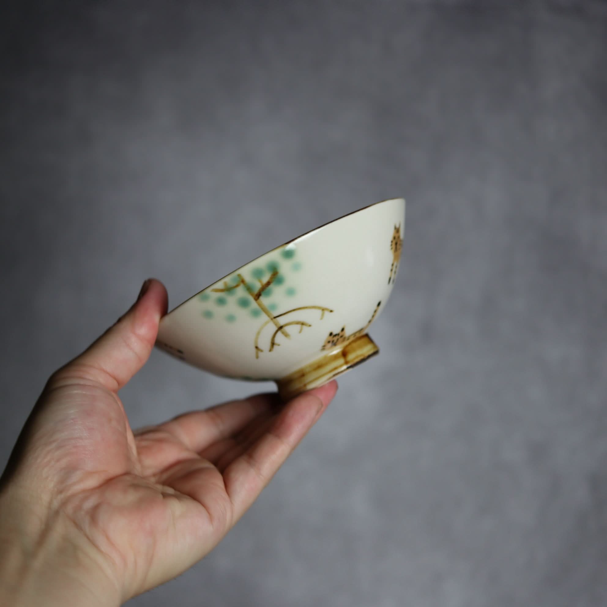 マカイ小 ヤマネコマングローブ2 やちむん 陶器 atelier qucchane やちむん 陶器.