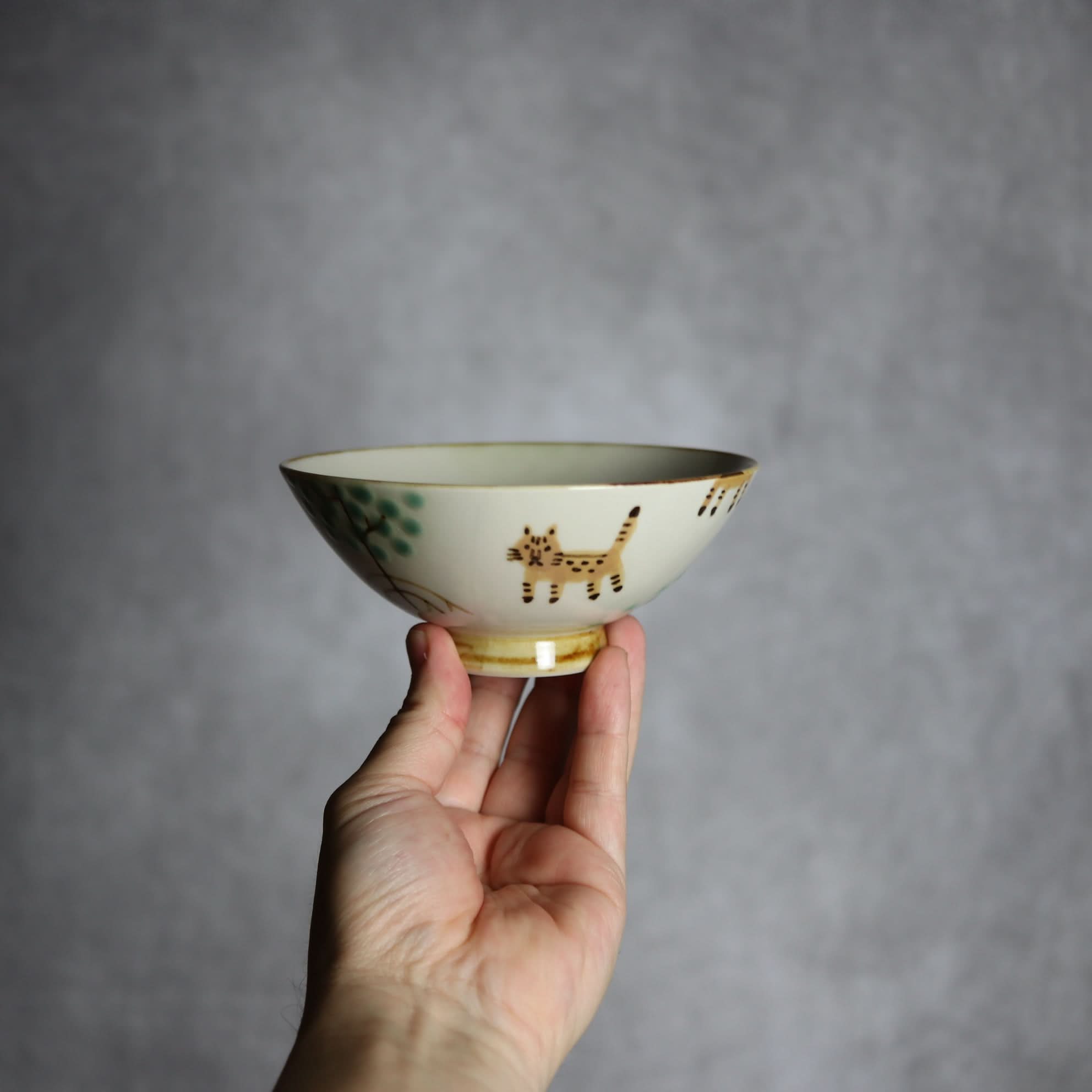 マカイ小 ヤマネコマングローブ2 やちむん 陶器 atelier qucchane やちむん 陶器.