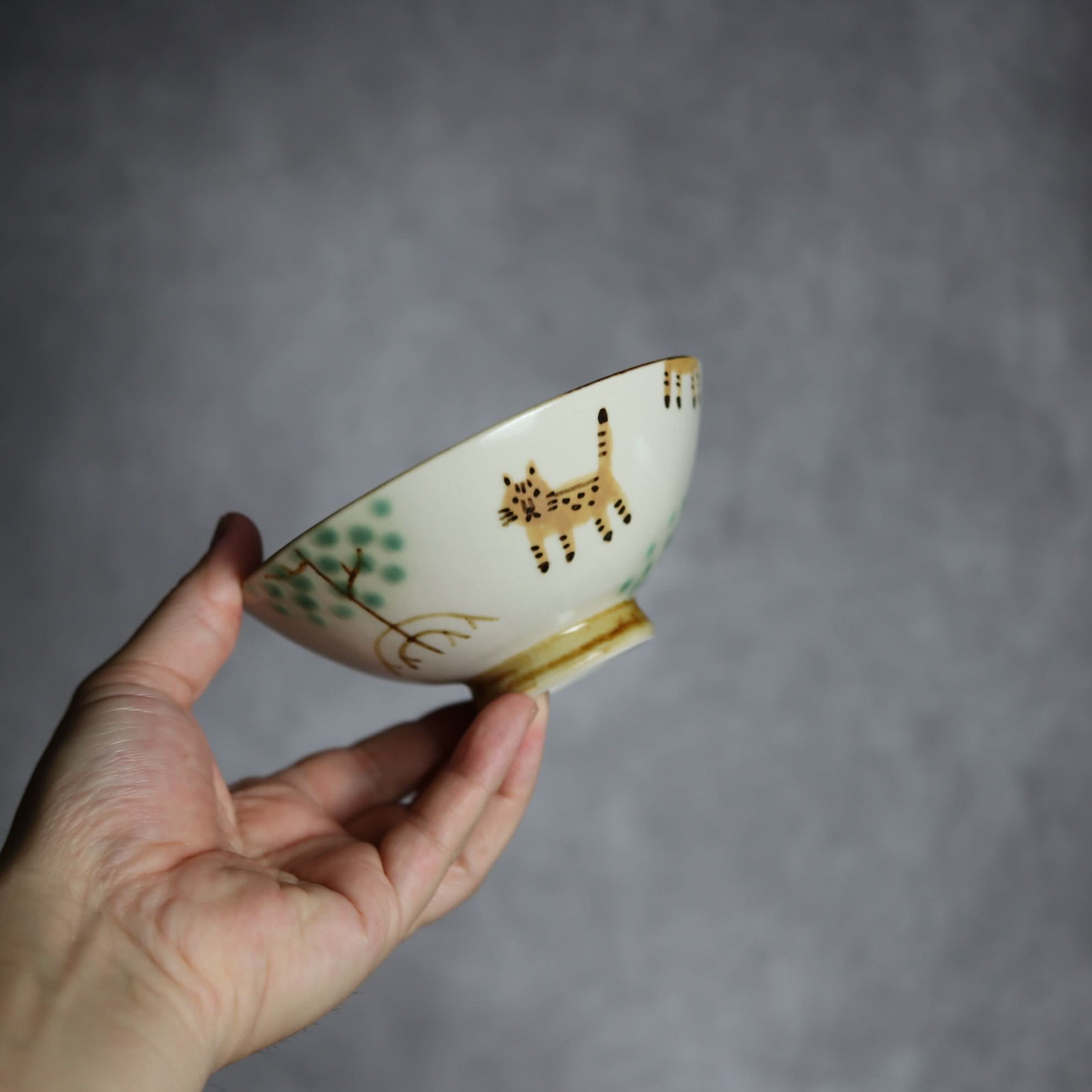 マカイ小 ヤマネコマングローブ2 やちむん 陶器 atelier qucchane やちむん 陶器.