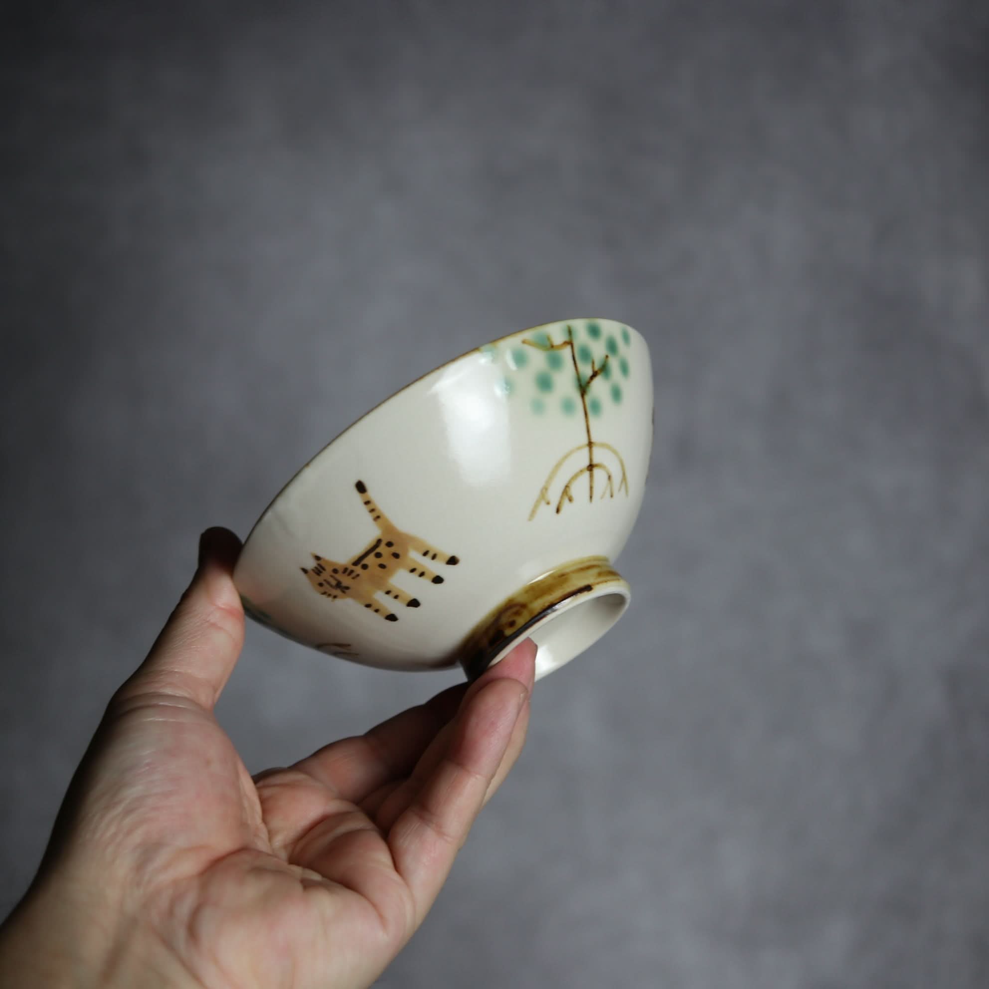 マカイ小 ヤマネコマングローブ2 やちむん 陶器 atelier qucchane やちむん 陶器.