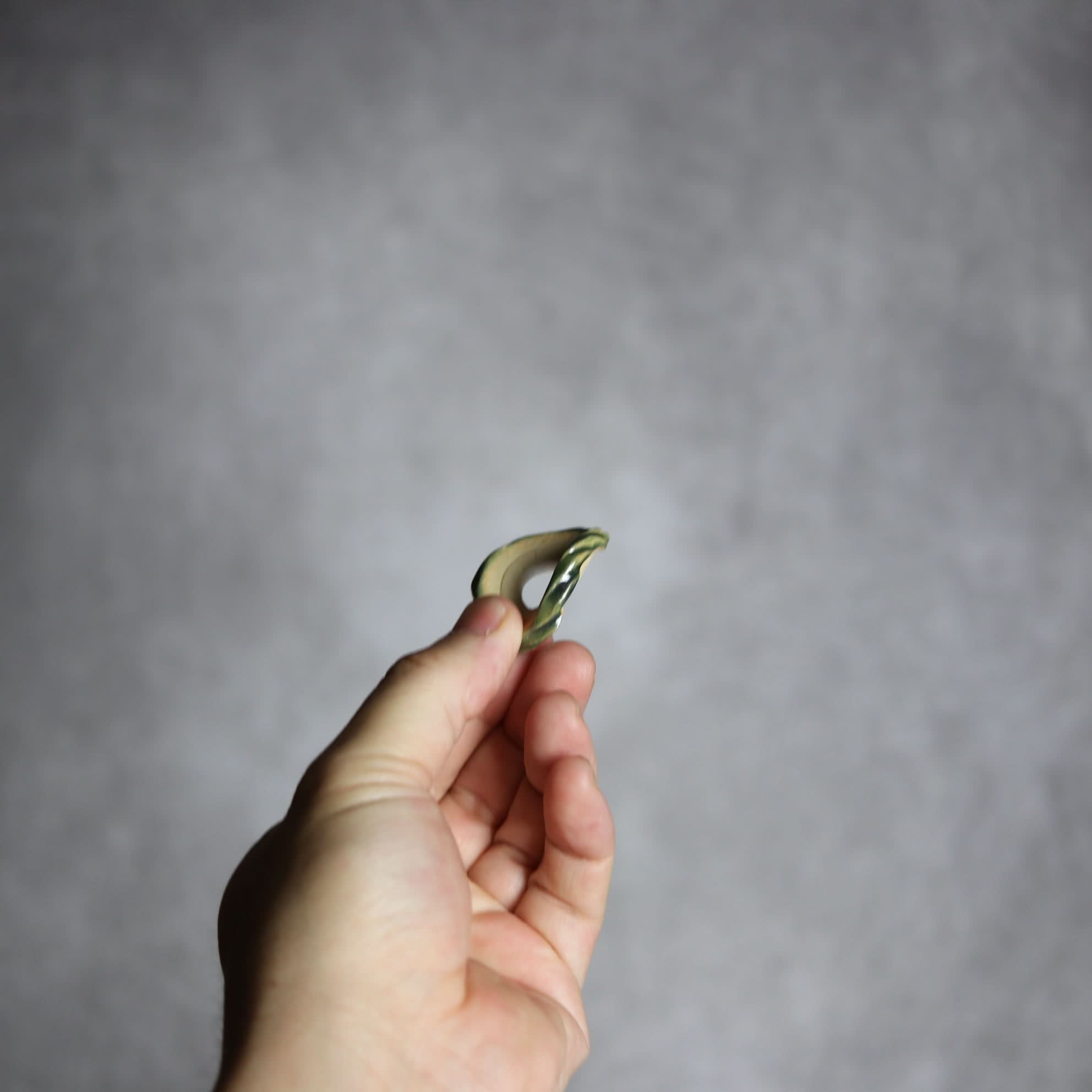 ゴーヤー箸置き やちむん 陶器 atelier qucchane やちむん 陶器.