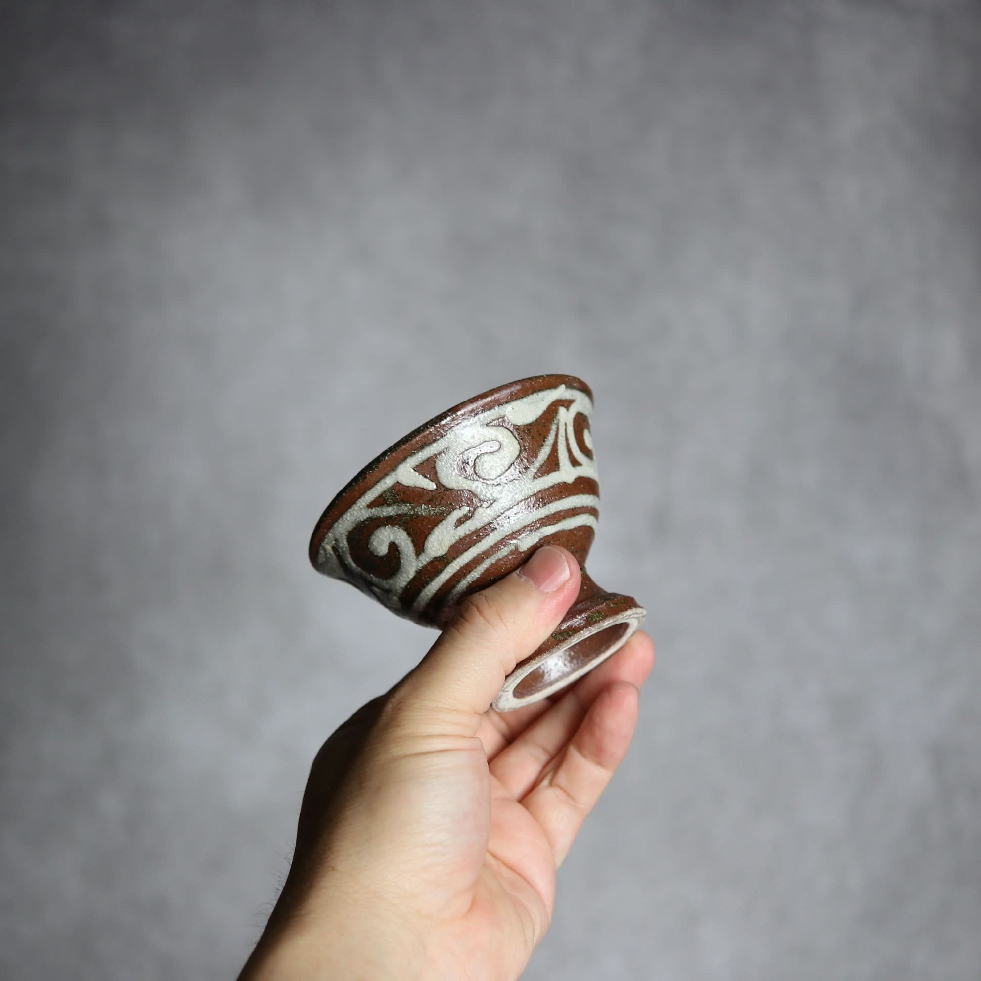 3寸高杯鉢1 イッチン唐草 やちむん 陶器 栄一工房 やちむん 陶器.