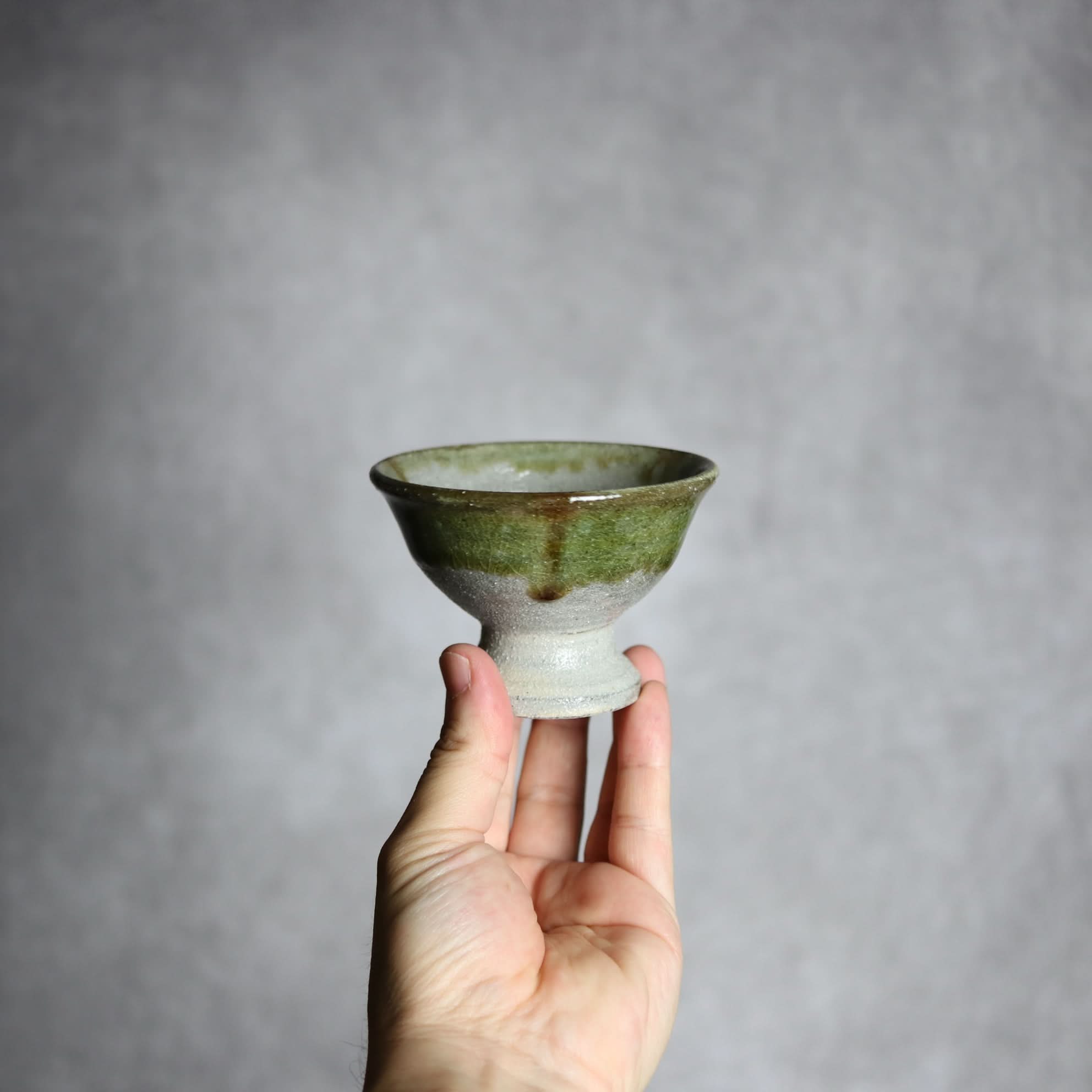 3寸高杯鉢2 緑釉 掛釉 やちむん 陶器 栄一工房 やちむん 陶器.