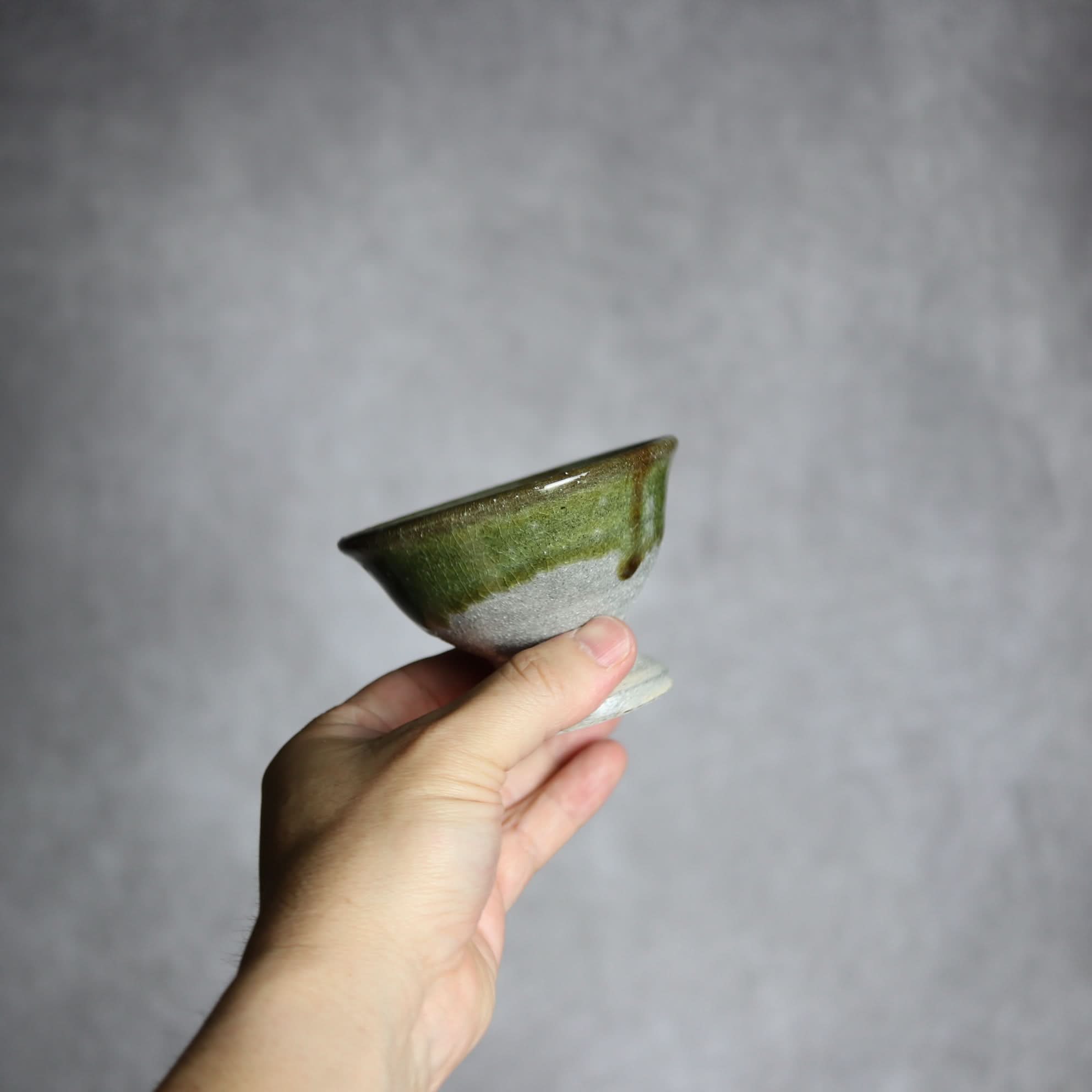 3寸高杯鉢2 緑釉 掛釉 やちむん 陶器 栄一工房 やちむん 陶器.