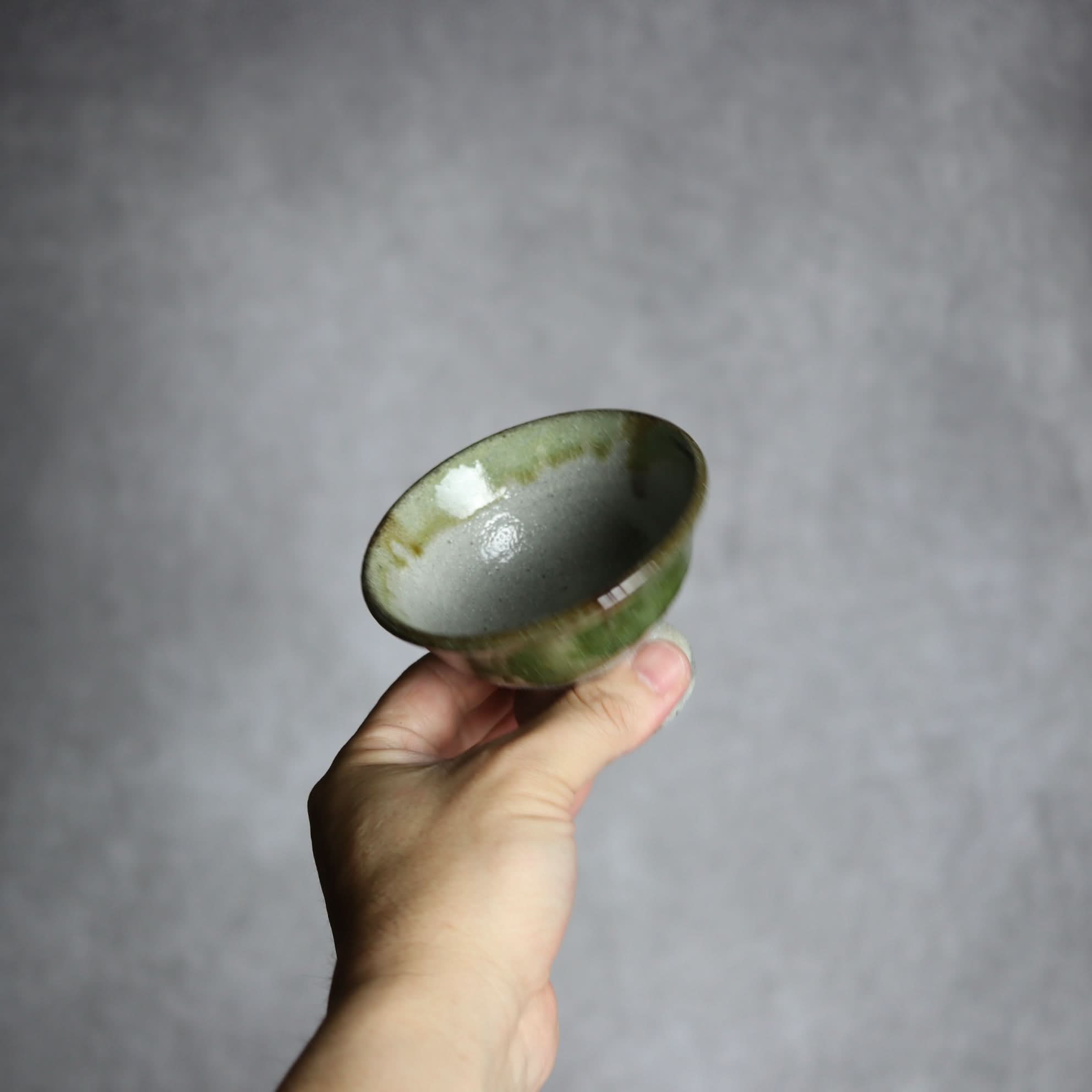 3寸高杯鉢2 緑釉 掛釉 やちむん 陶器 栄一工房 やちむん 陶器.