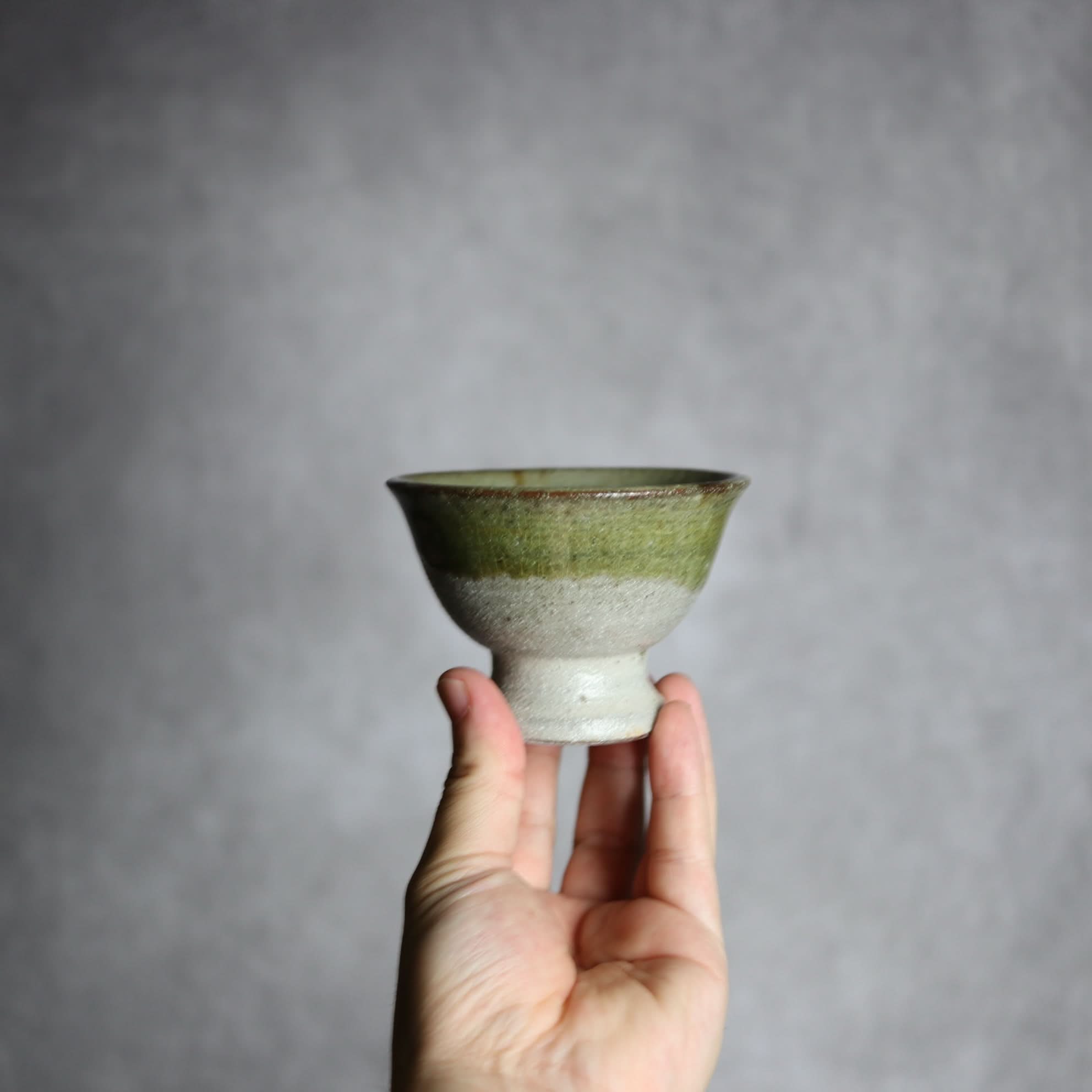 3寸高杯鉢3 緑釉 掛釉 やちむん 陶器 栄一工房 やちむん 陶器.
