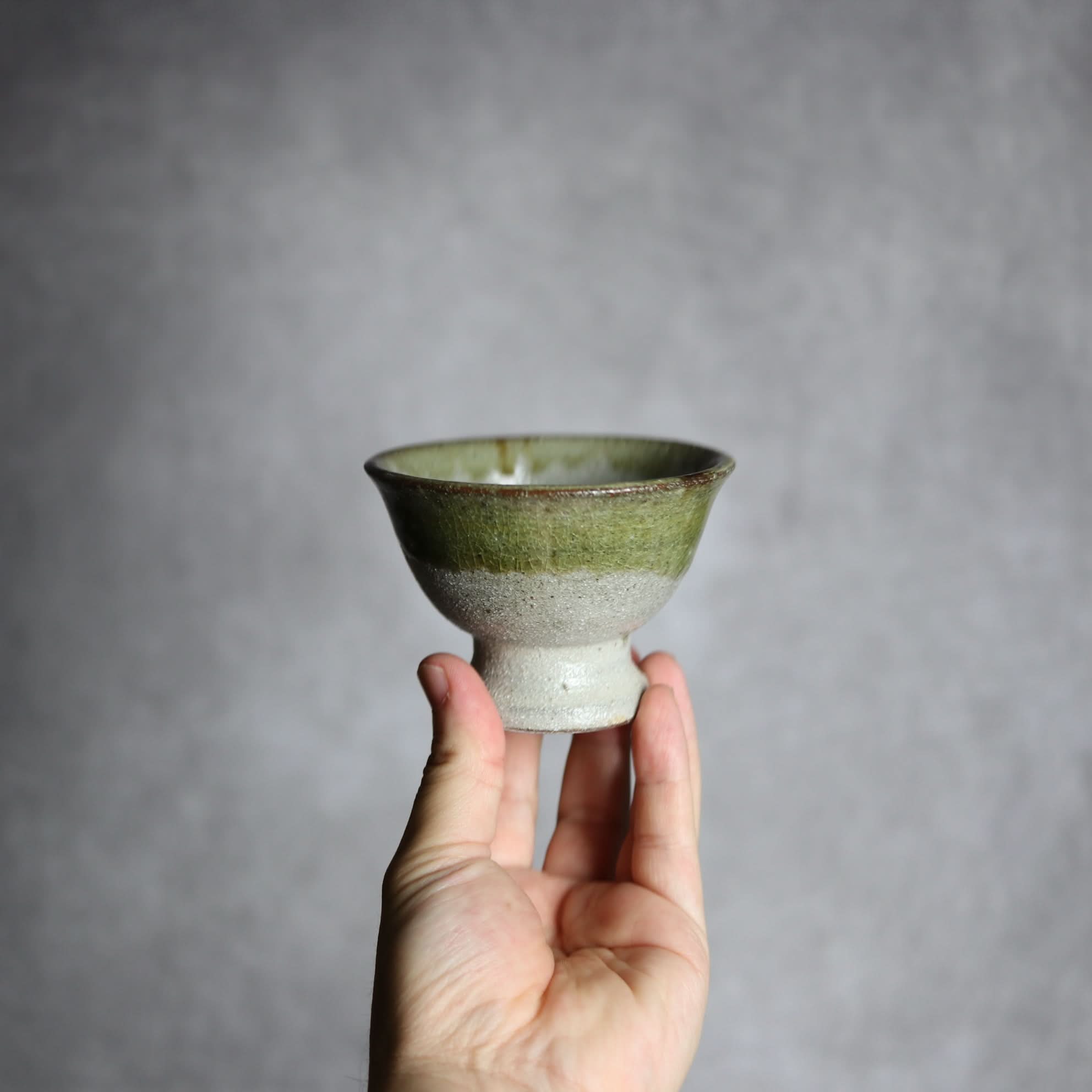 3寸高杯鉢3 緑釉 掛釉 やちむん 陶器 栄一工房 やちむん 陶器.