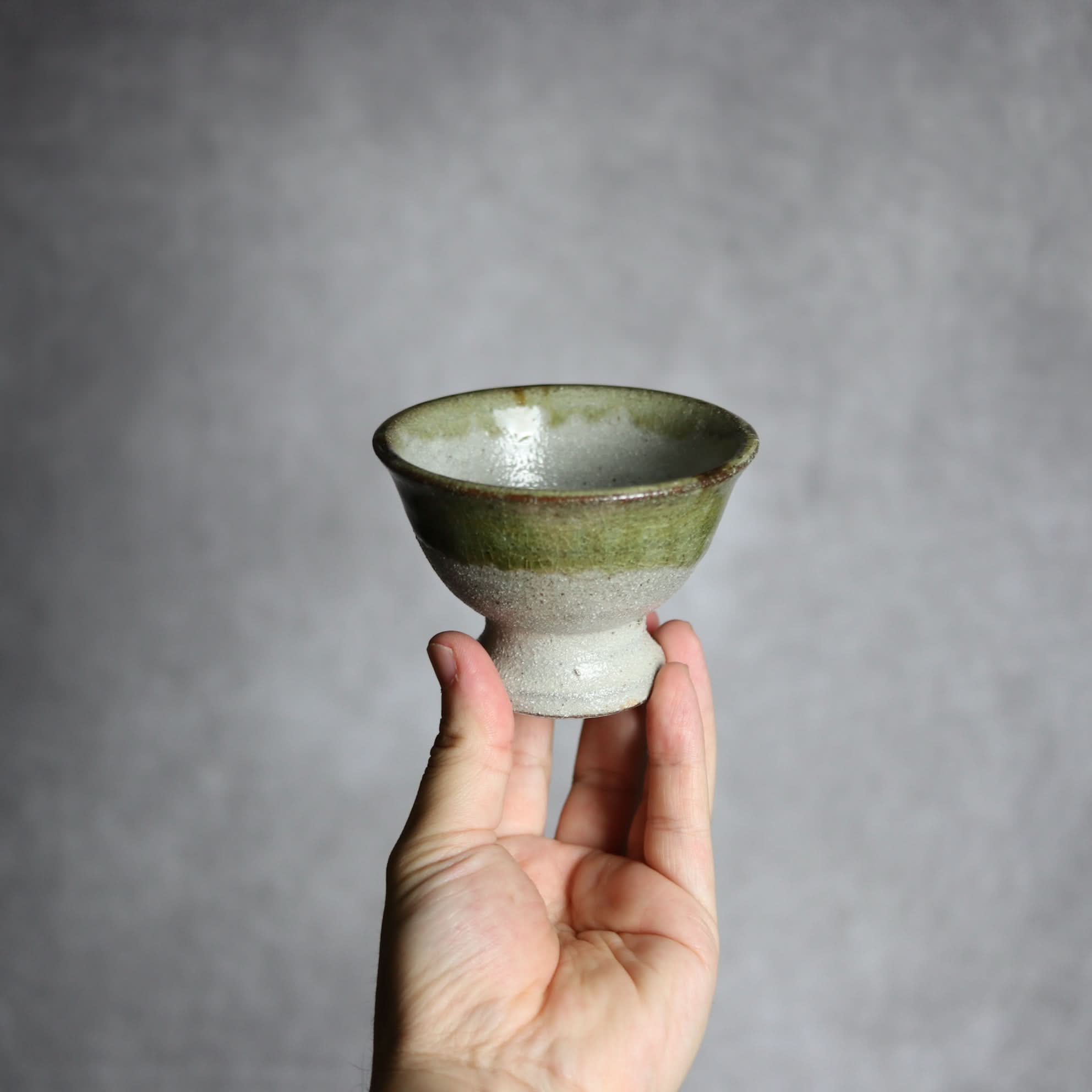 3寸高杯鉢3 緑釉 掛釉 やちむん 陶器 栄一工房 やちむん 陶器.