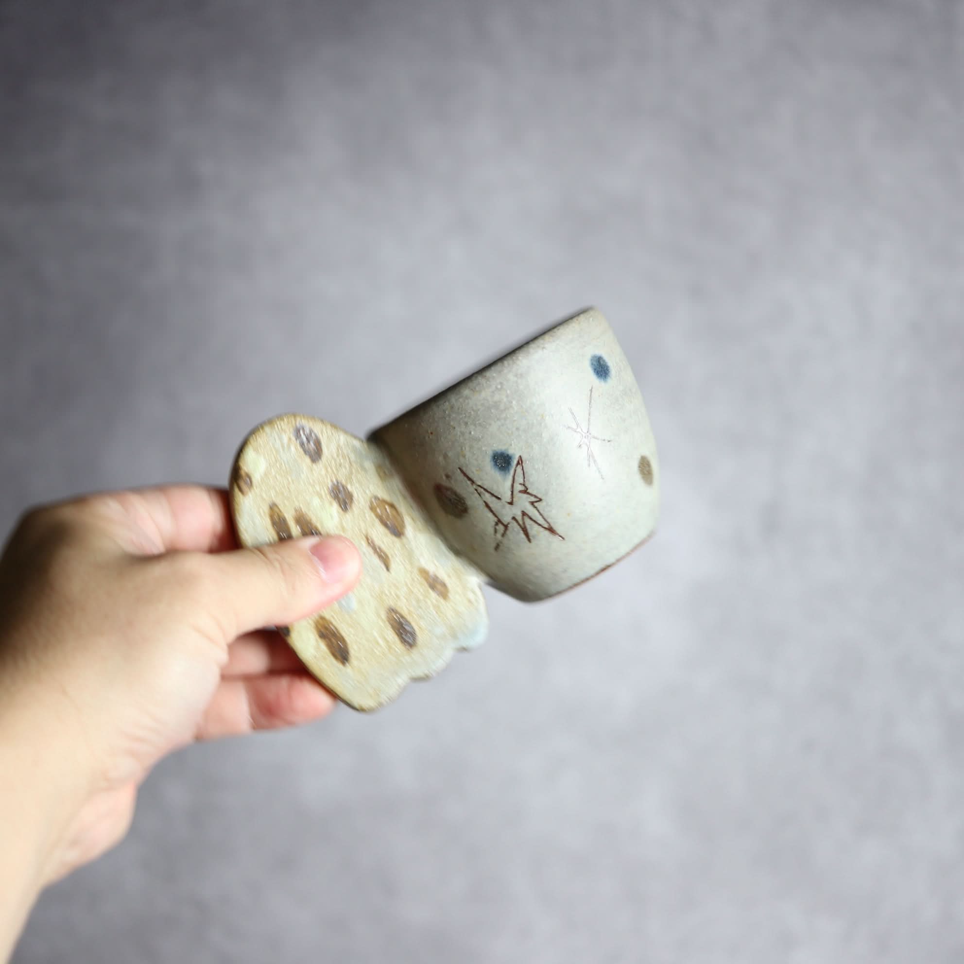 エゾフクロウカップ1 やちむん 陶器 土の種 やちむん 陶器.