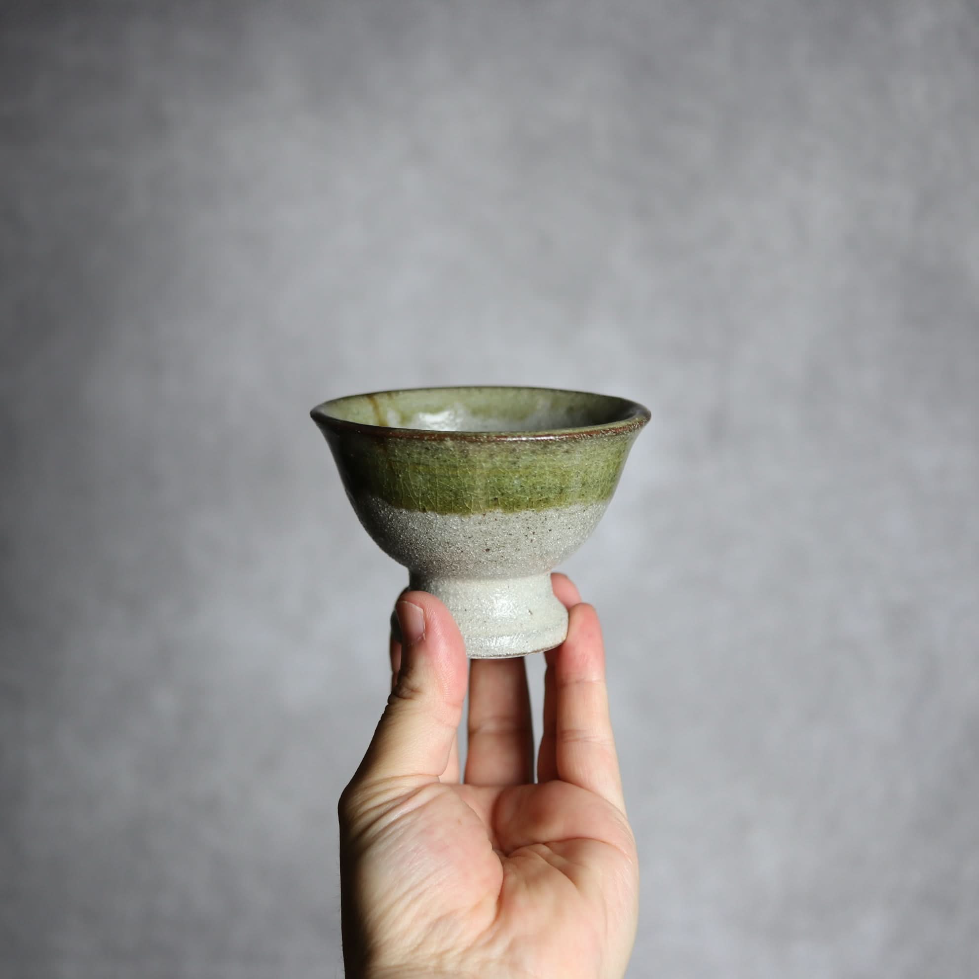 3寸高杯鉢3 緑釉 掛釉 やちむん 陶器 栄一工房 やちむん 陶器.