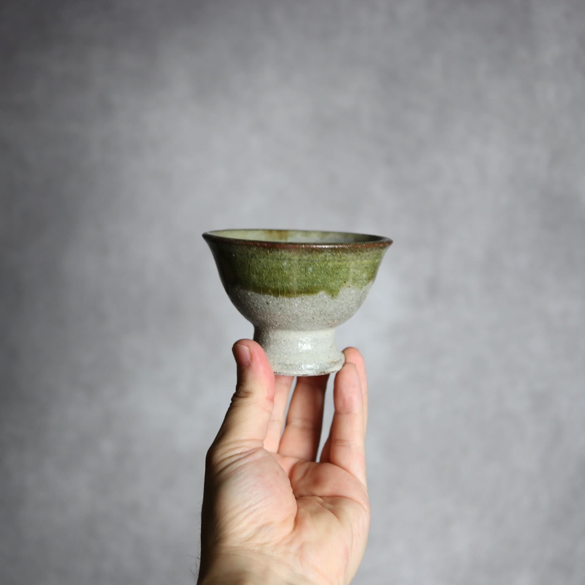 3寸高杯鉢3 緑釉 掛釉 やちむん 陶器 栄一工房 やちむん 陶器.