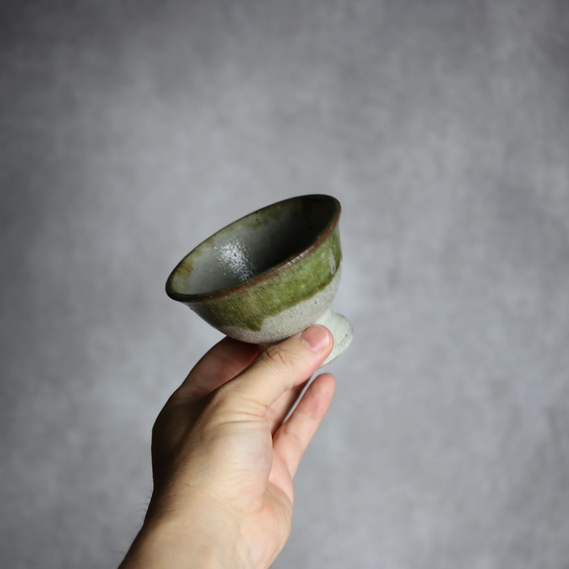3寸高杯鉢3 緑釉 掛釉 やちむん 陶器 栄一工房 やちむん 陶器.