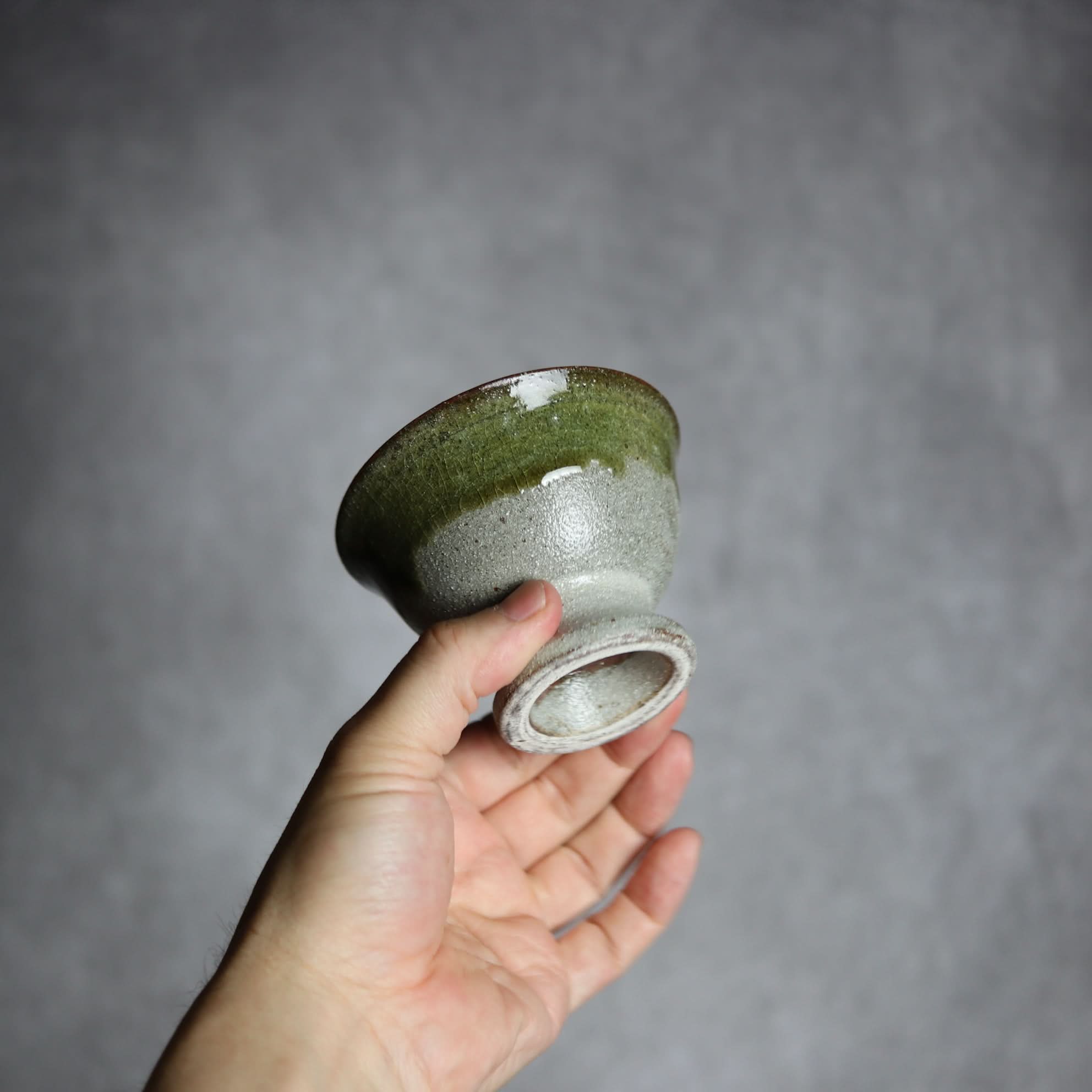3寸高杯鉢3 緑釉 掛釉 やちむん 陶器 栄一工房 やちむん 陶器.