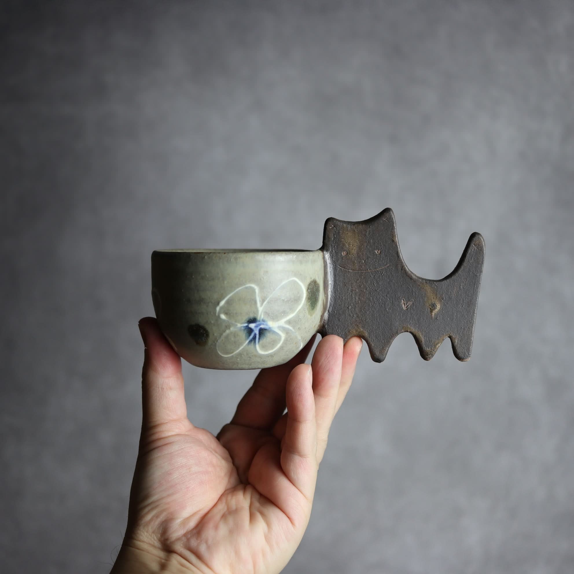 ネコカップ1 やちむん 陶器 土の種 やちむん 陶器.