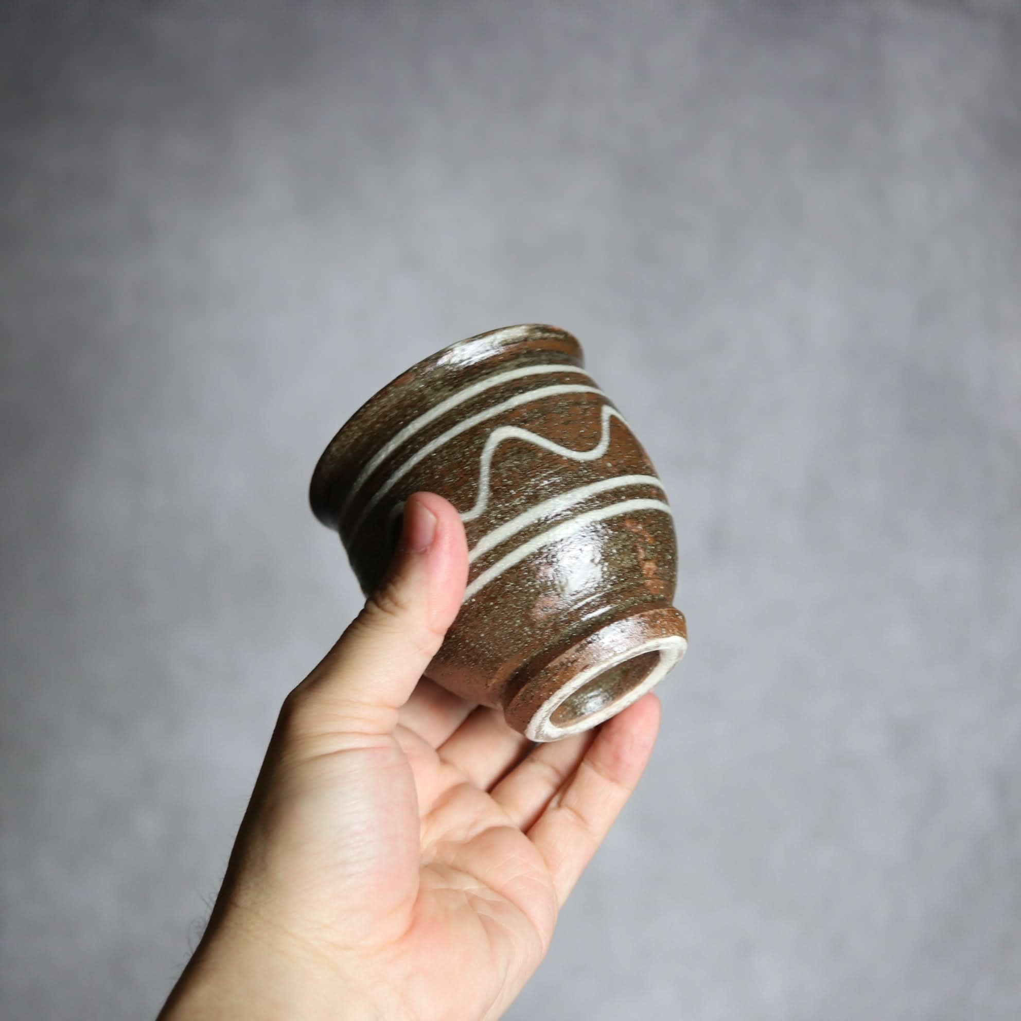 湯呑1 イッチン 波紋 やちむん 陶器 栄一工房 やちむん 陶器.