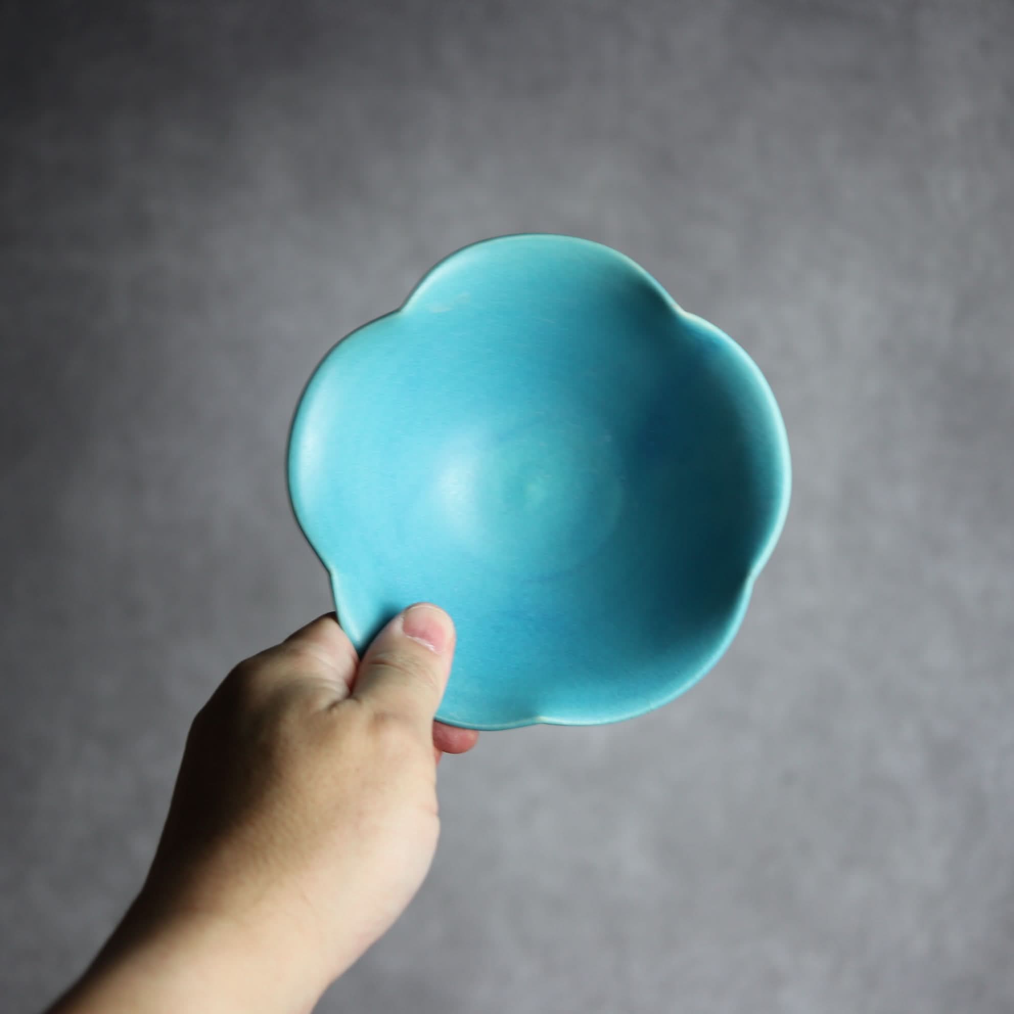 トルコ輪花鉢1 やちむん 陶器 仁陶器工房 やちむん 陶器.