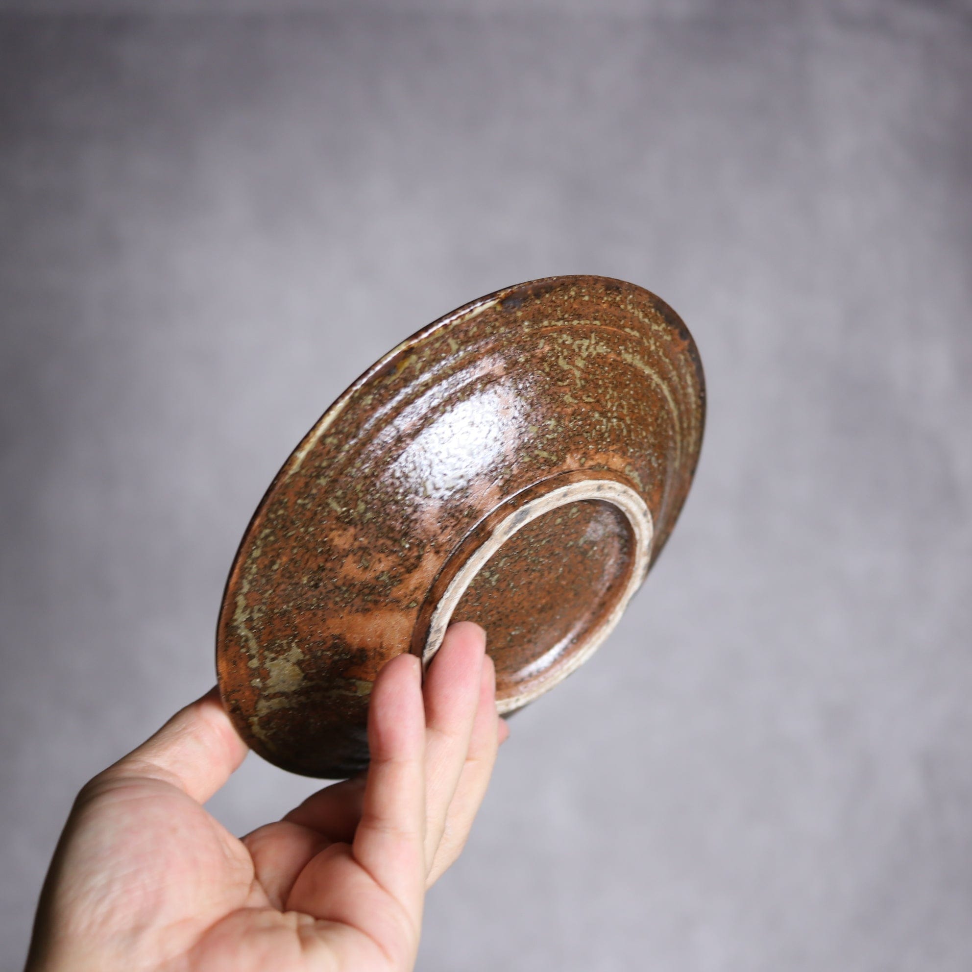 5寸皿1 三彩 格子点打 やちむん 陶器 栄一工房 やちむん 陶器.