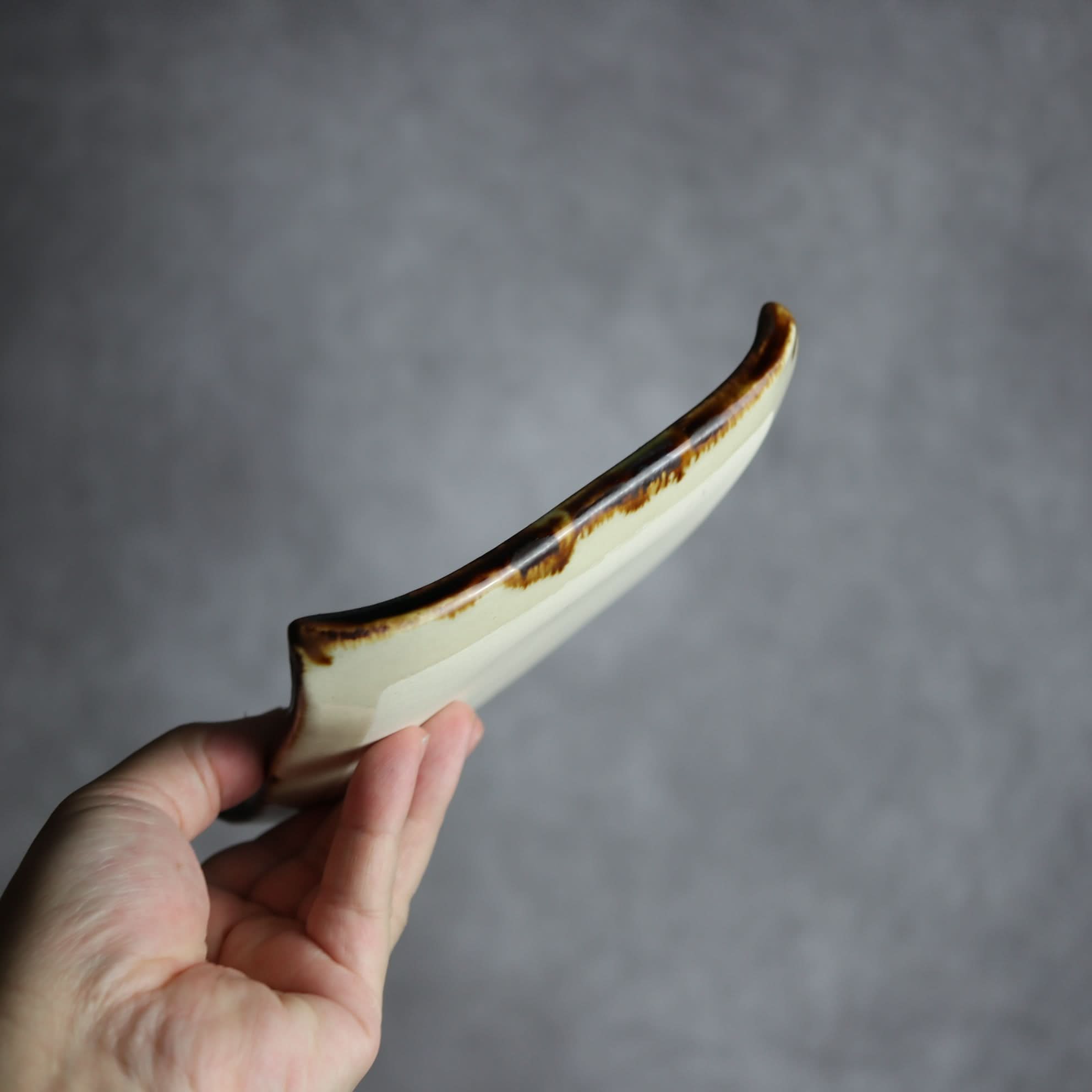 デザートプレート1 ライン紋 やちむん 陶器 エドメ陶房 やちむん 陶器.