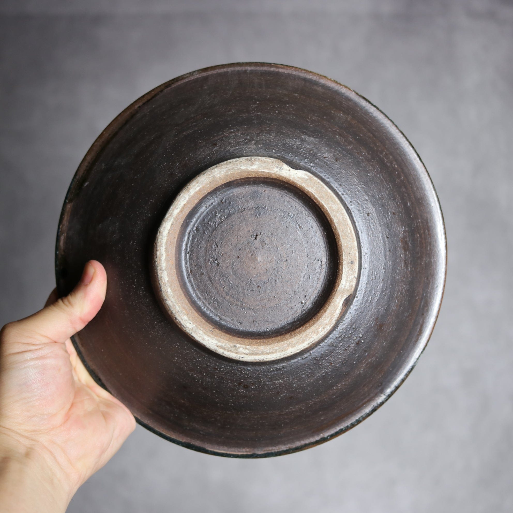 7寸皿1 呉須釉 唐草 やちむん 陶器 栄一工房 やちむん 陶器.