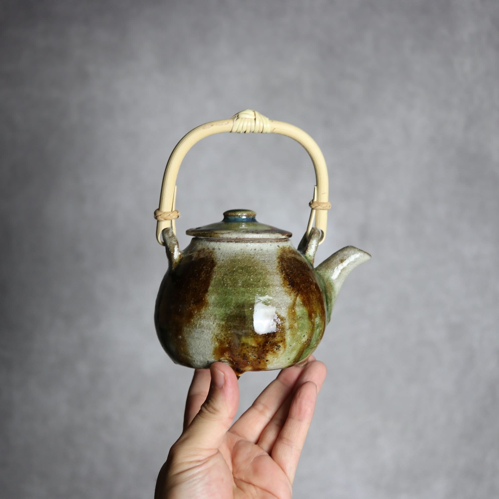 榮一工房 - 土瓶1 三彩 点打 やちむん 陶器 栄一工房 - mundasui