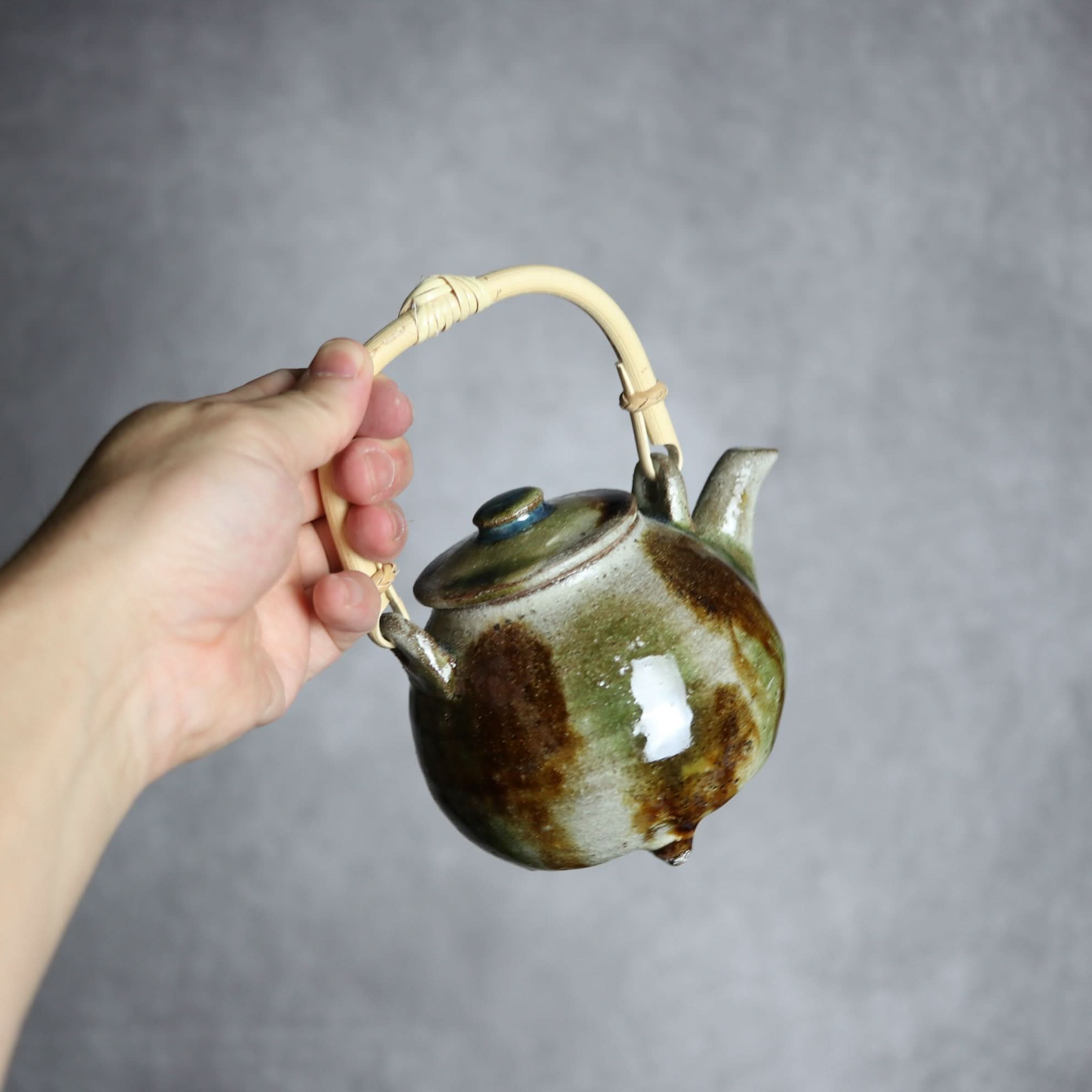 榮一工房 - 土瓶1 三彩 点打 やちむん 陶器 栄一工房 - mundasui