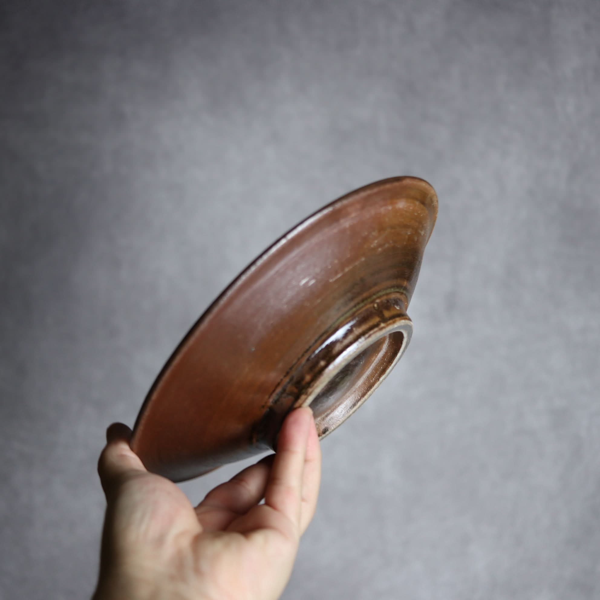 7寸皿1 呉須 緑釉 葡萄 やちむん 陶器 いずみ窯 島袋工房 やちむん 陶器.