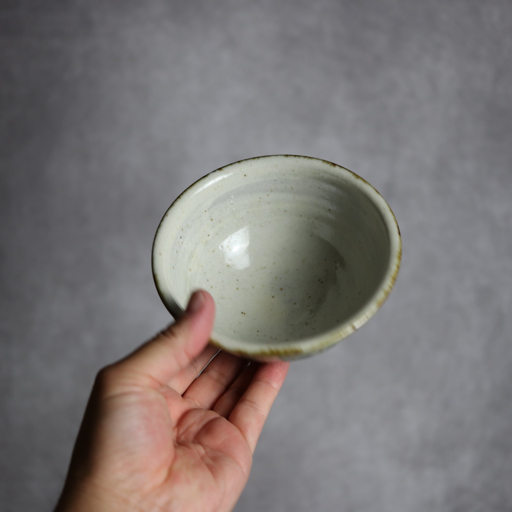 4寸マカイ2 三彩 線描 やちむん 陶器 やちむん工房 mug