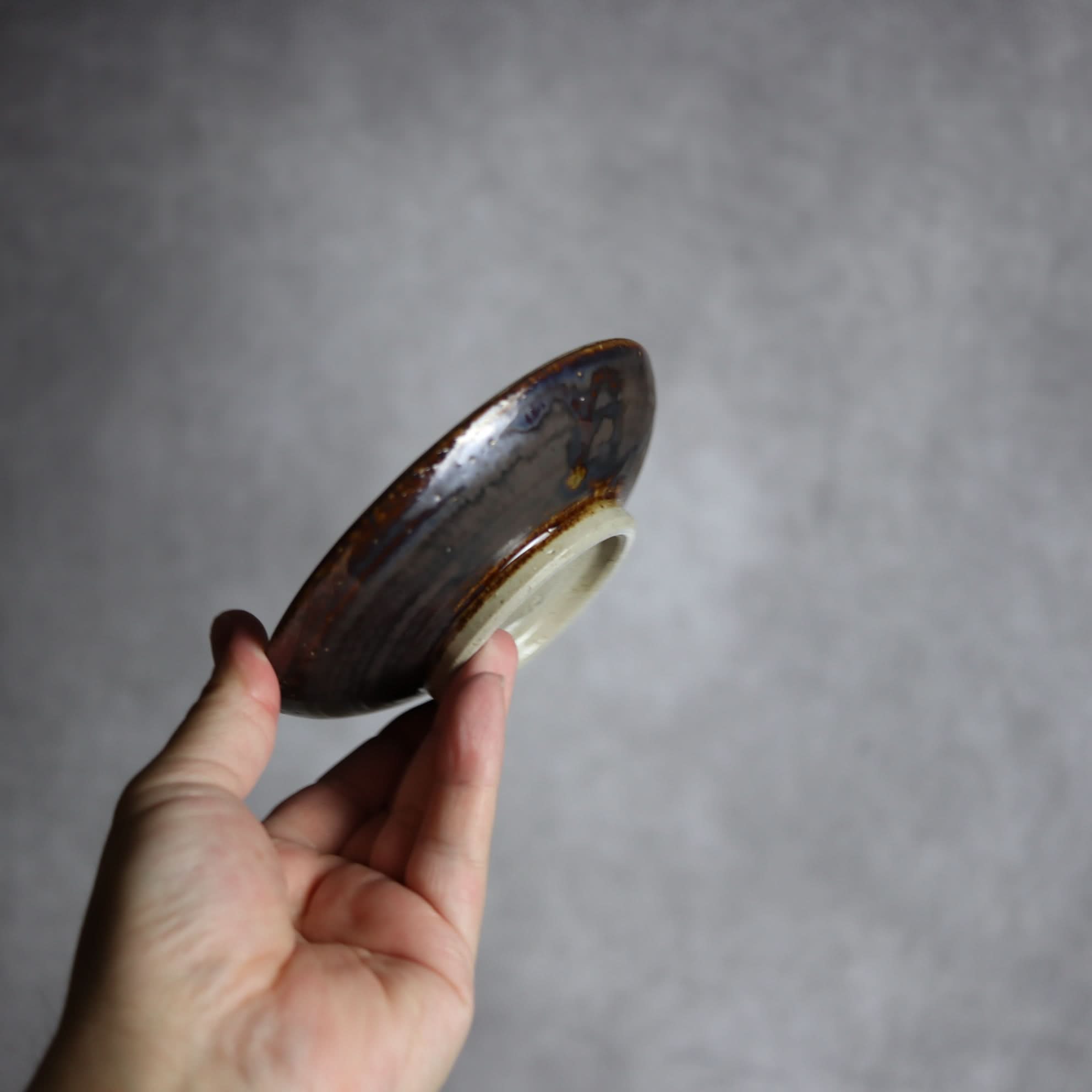 4寸皿1 三彩 菊唐草 やちむん 陶器 拓美窯 やちむん 陶器.