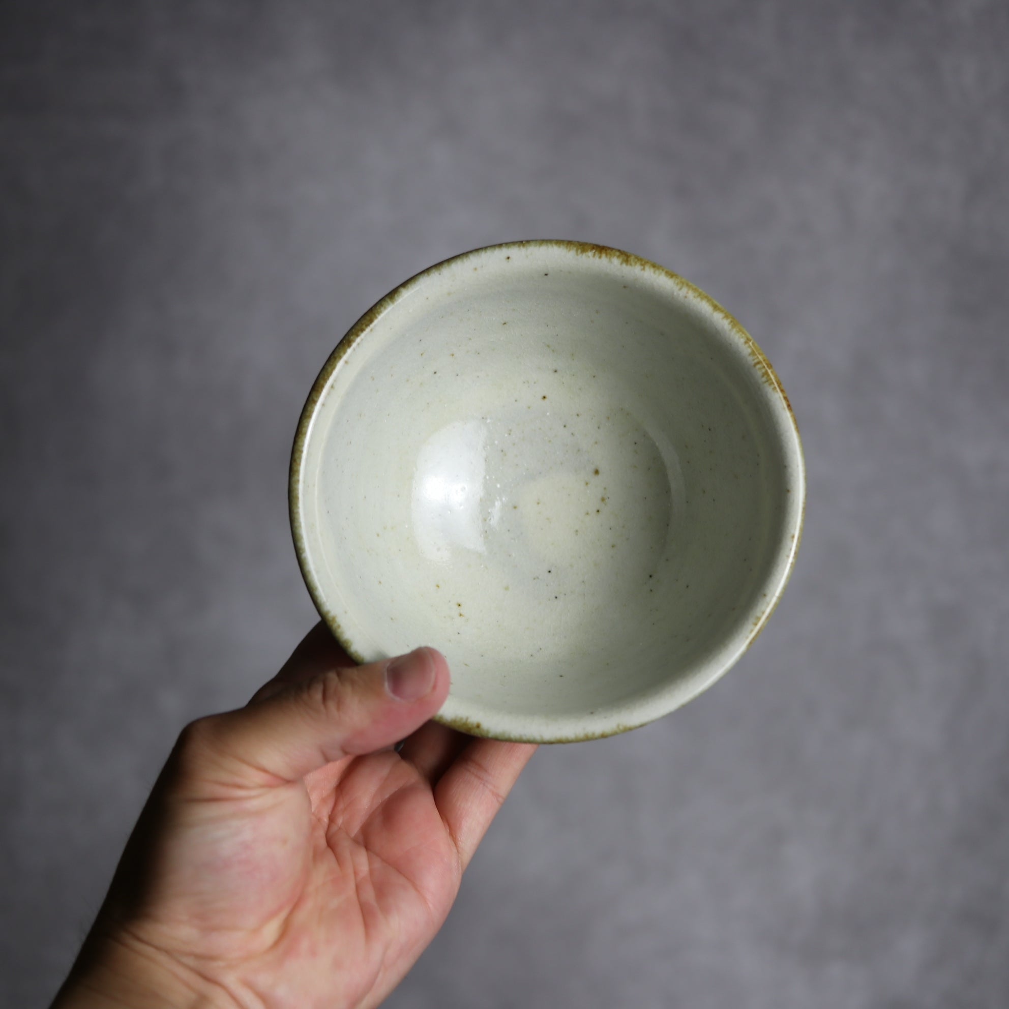 4寸マカイ1 三彩 線描 やちむん 陶器 やちむん工房 mug