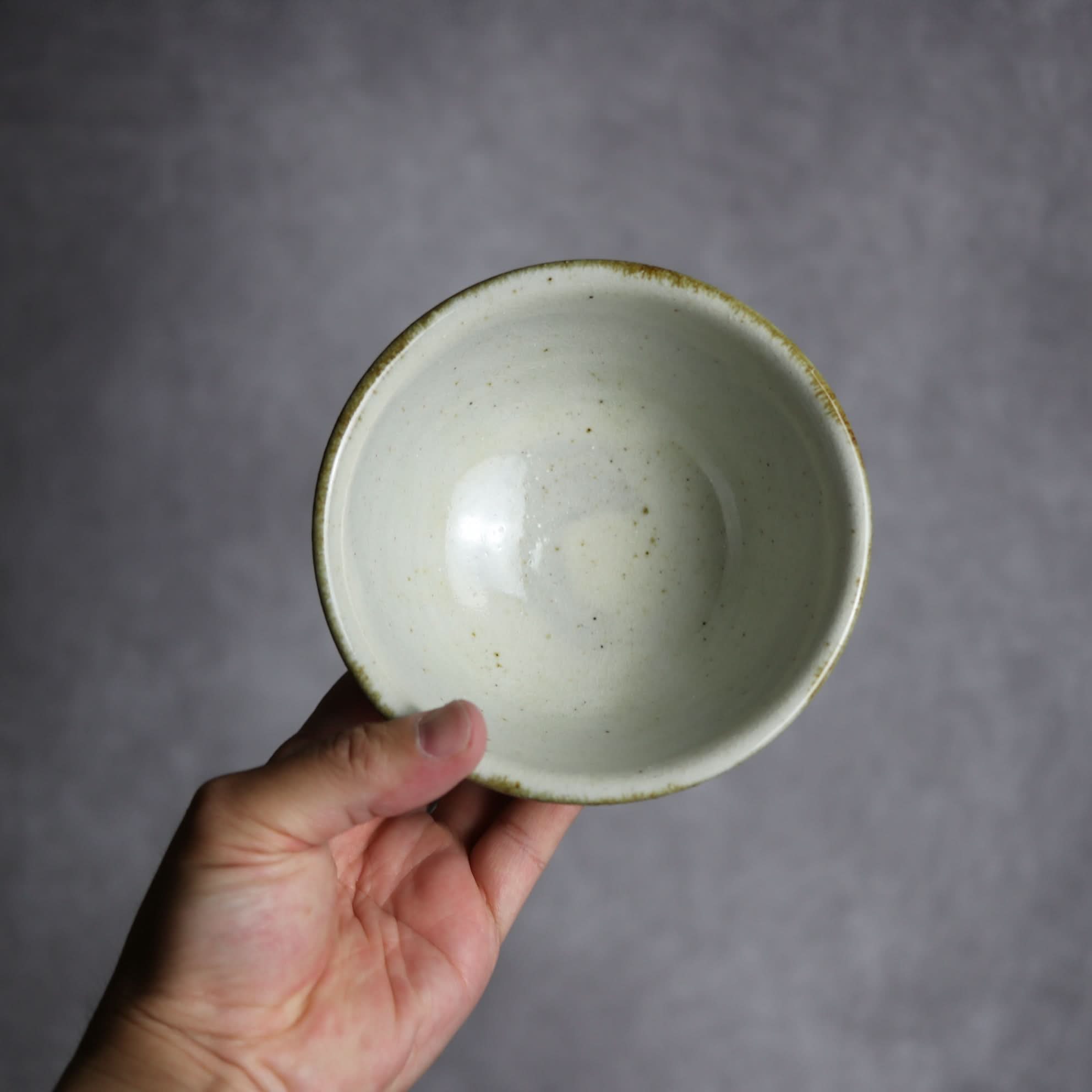 4寸マカイ1 三彩 線描 やちむん 陶器 やちむん工房 mug 陶器.