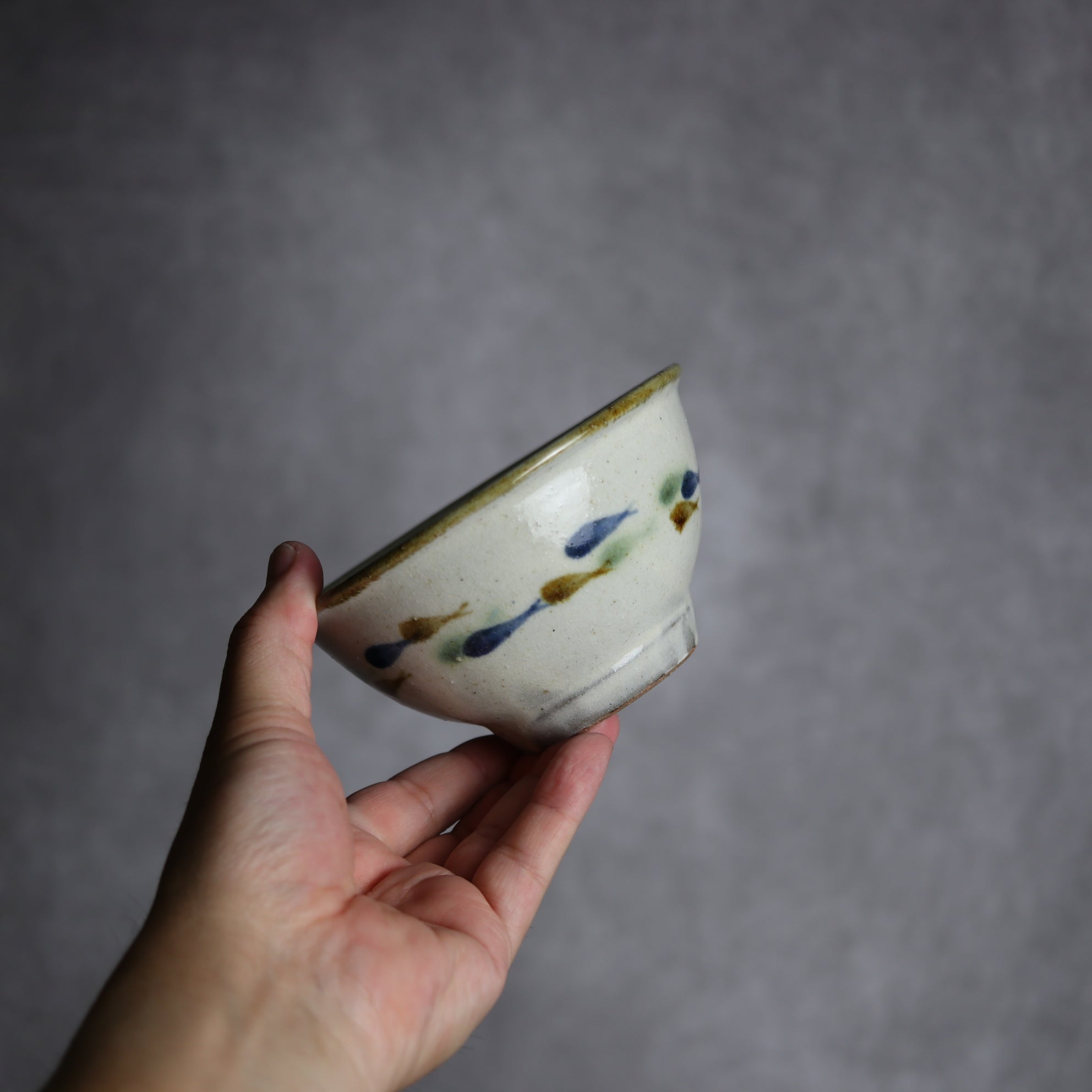 4寸マカイ1 三彩 魚 やちむん 陶器 やちむん工房 mug