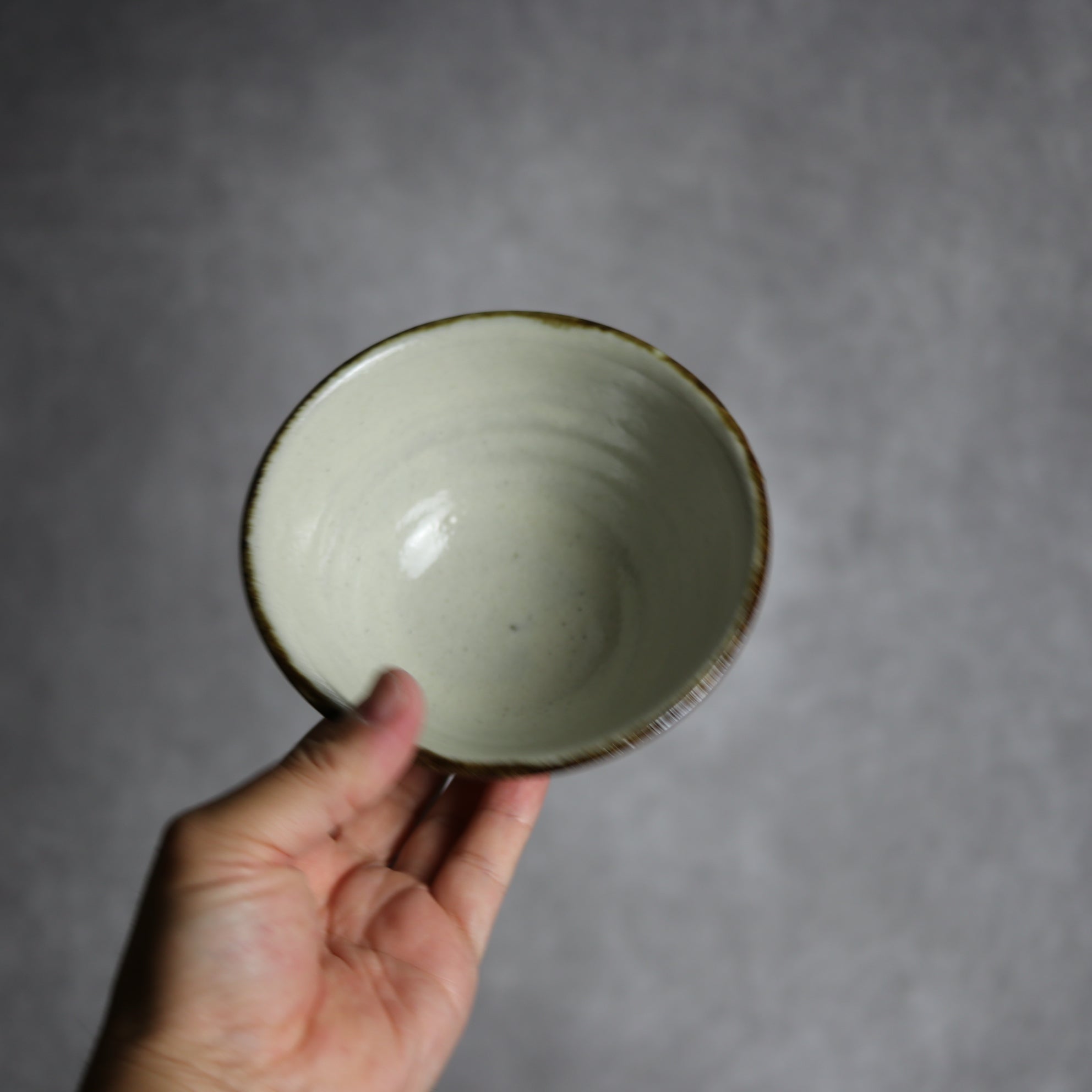 4寸マカイ1 飴 呉須釉 花 やちむん 陶器 やちむん工房 mug