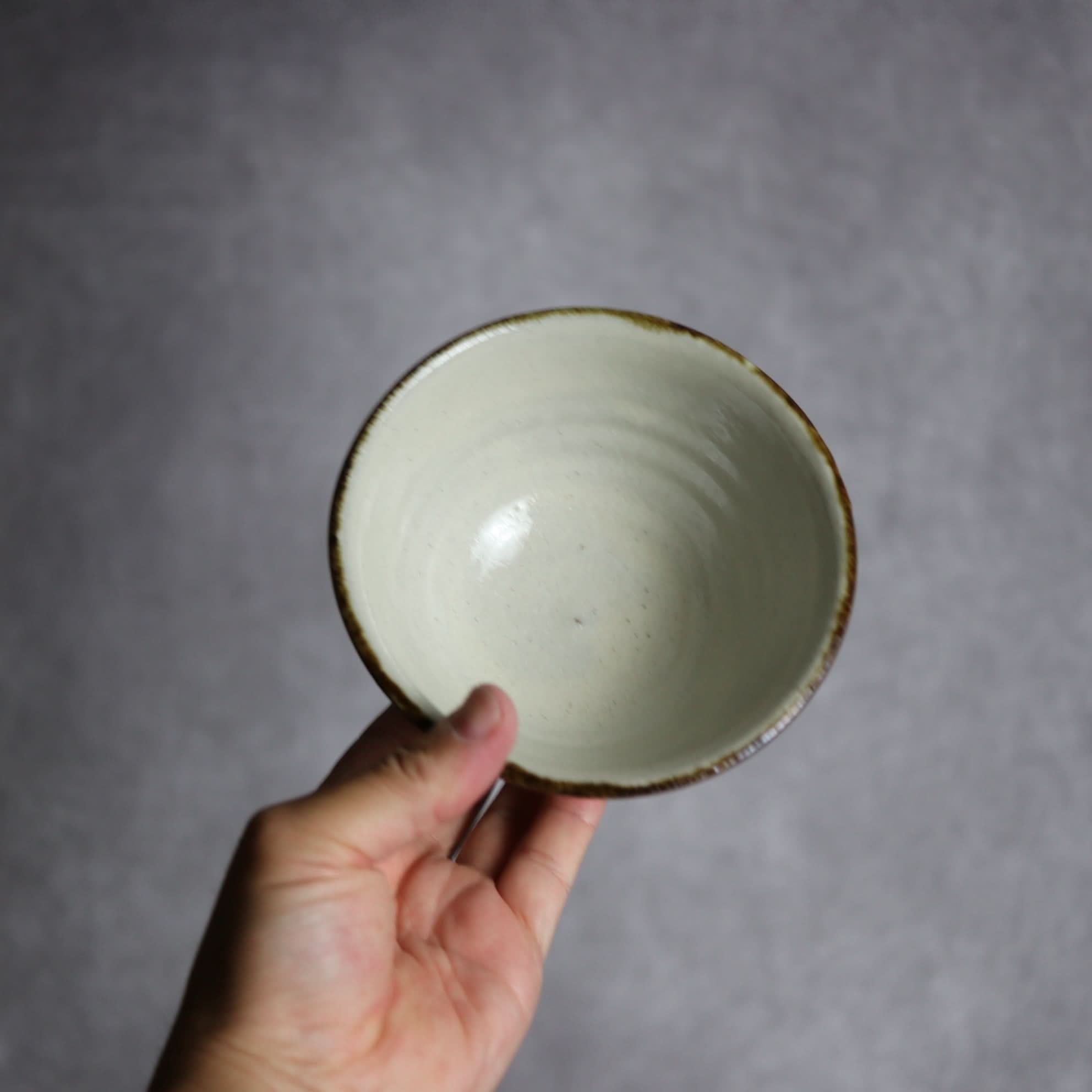 4寸マカイ1 飴 呉須釉 花 やちむん 陶器 やちむん工房 mug 陶器.