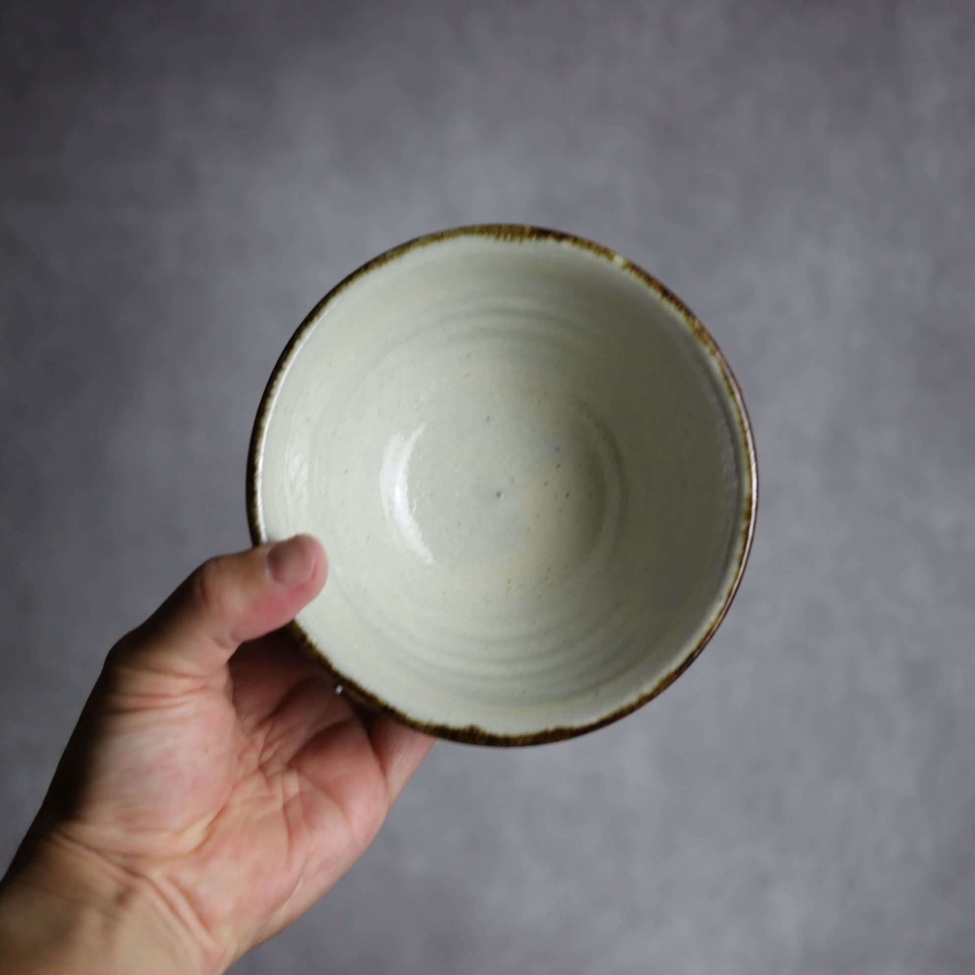 4寸マカイ1 飴 呉須釉 花 やちむん 陶器 やちむん工房 mug 陶器.