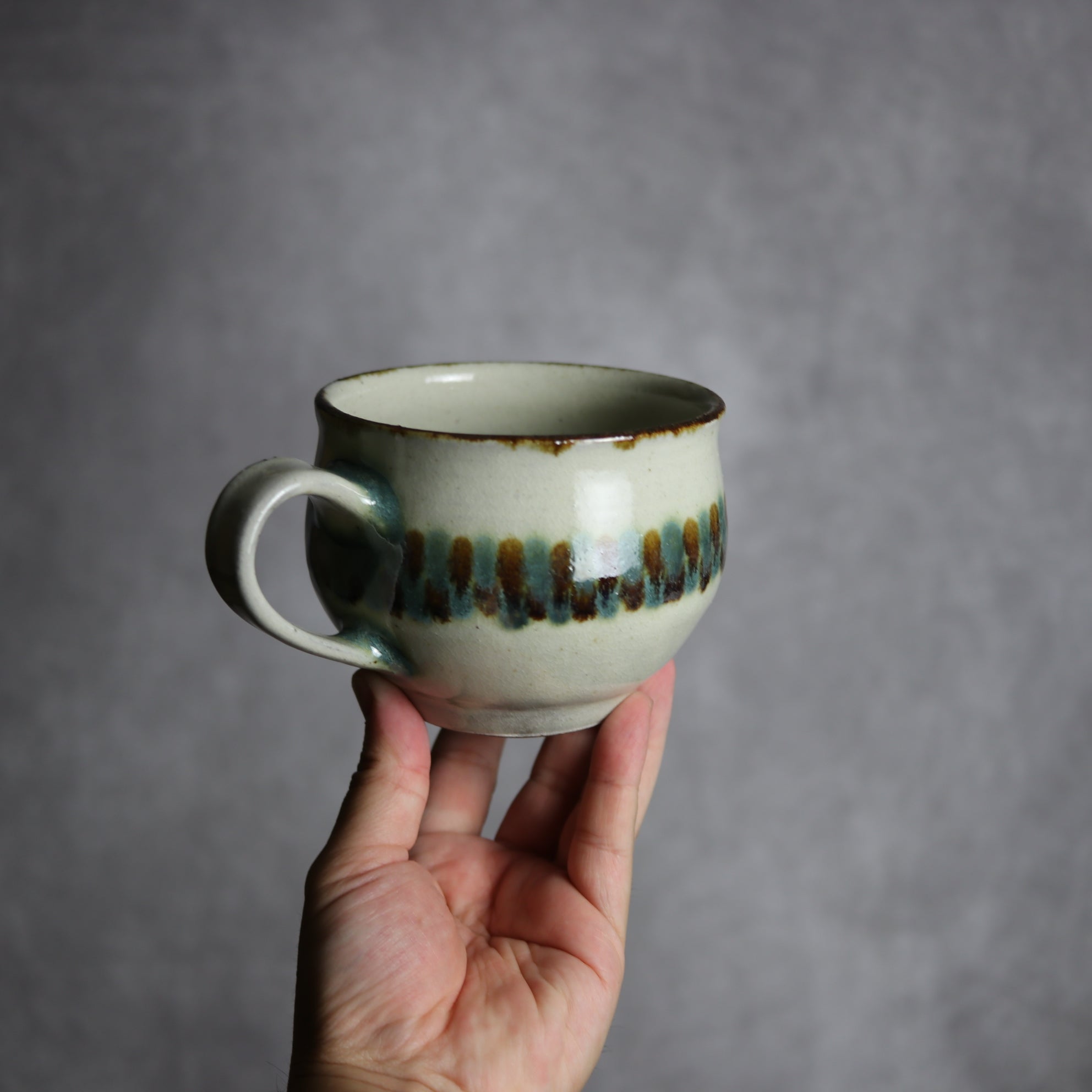スープカップ1 三彩 点打 やちむん 陶器 やちむん工房 mug