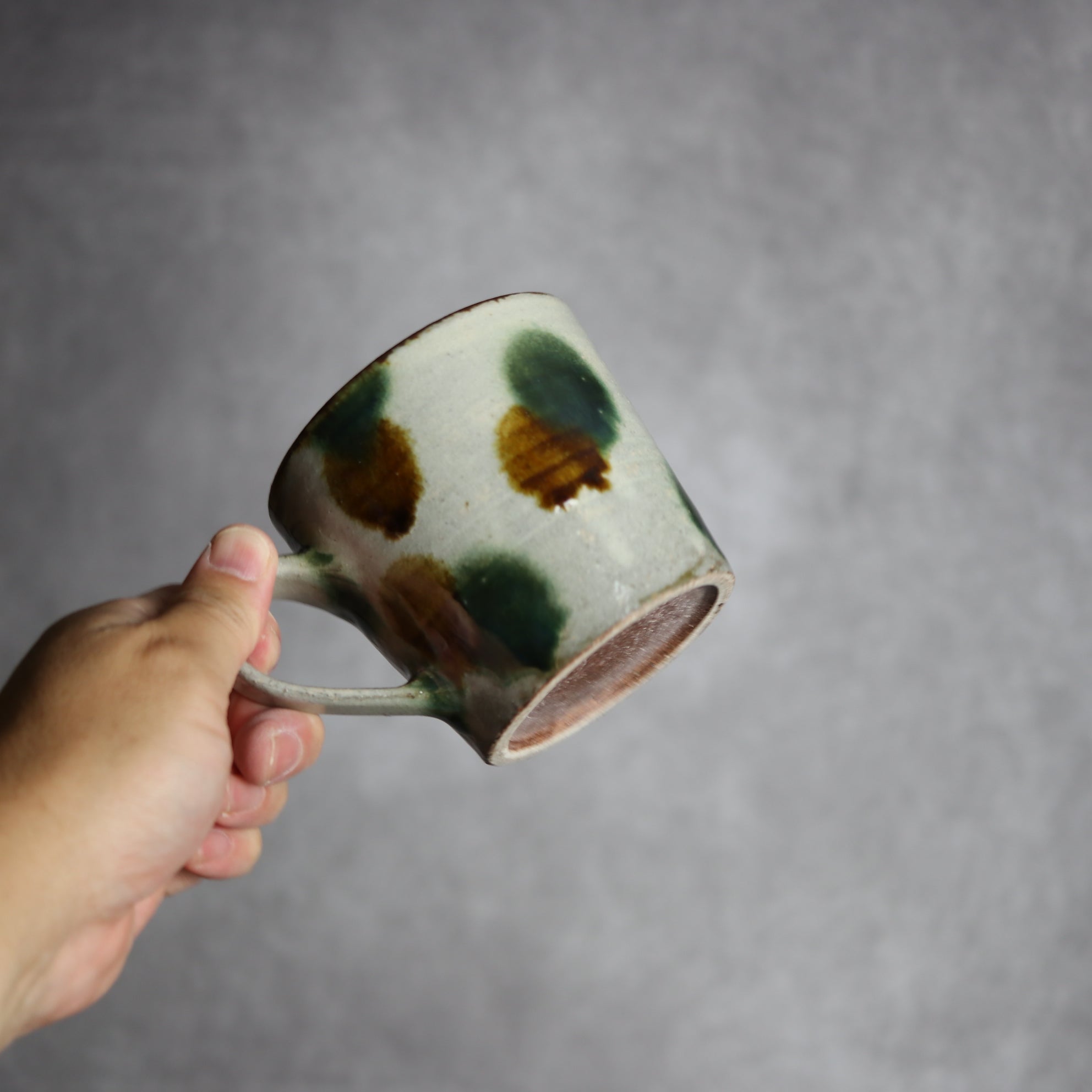 マグカップ1 三彩点打 やちむん 陶器 やちむん工房 mug