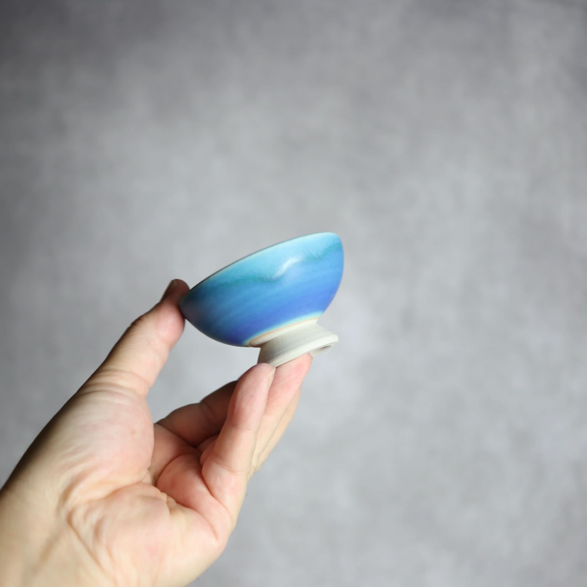 ぐい呑1 ペルシャ釉 やちむん 陶器 拓美窯 やちむん 陶器.