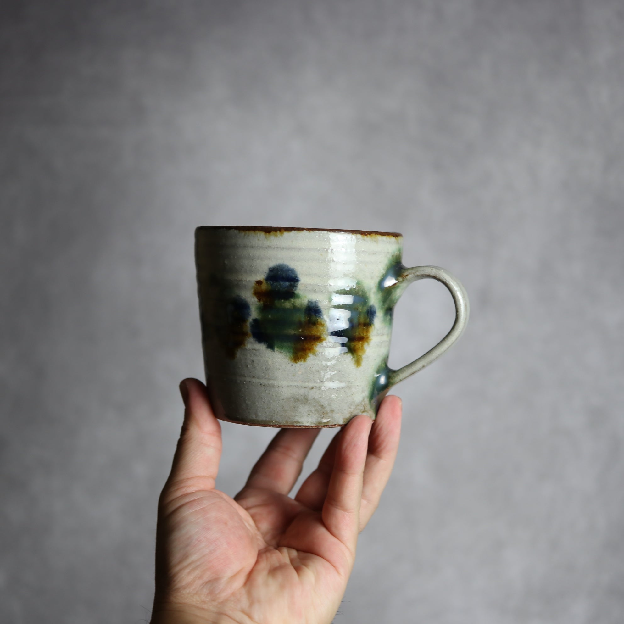 マグカップ3 三彩点打 やちむん 陶器 やちむん工房 mug